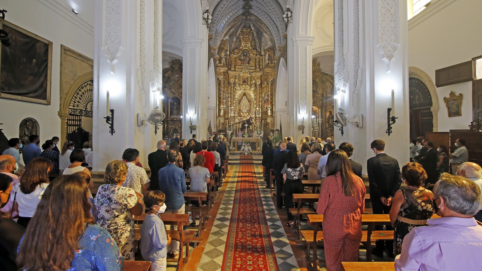 Bendición del retablo en la iglesia de San Lucas