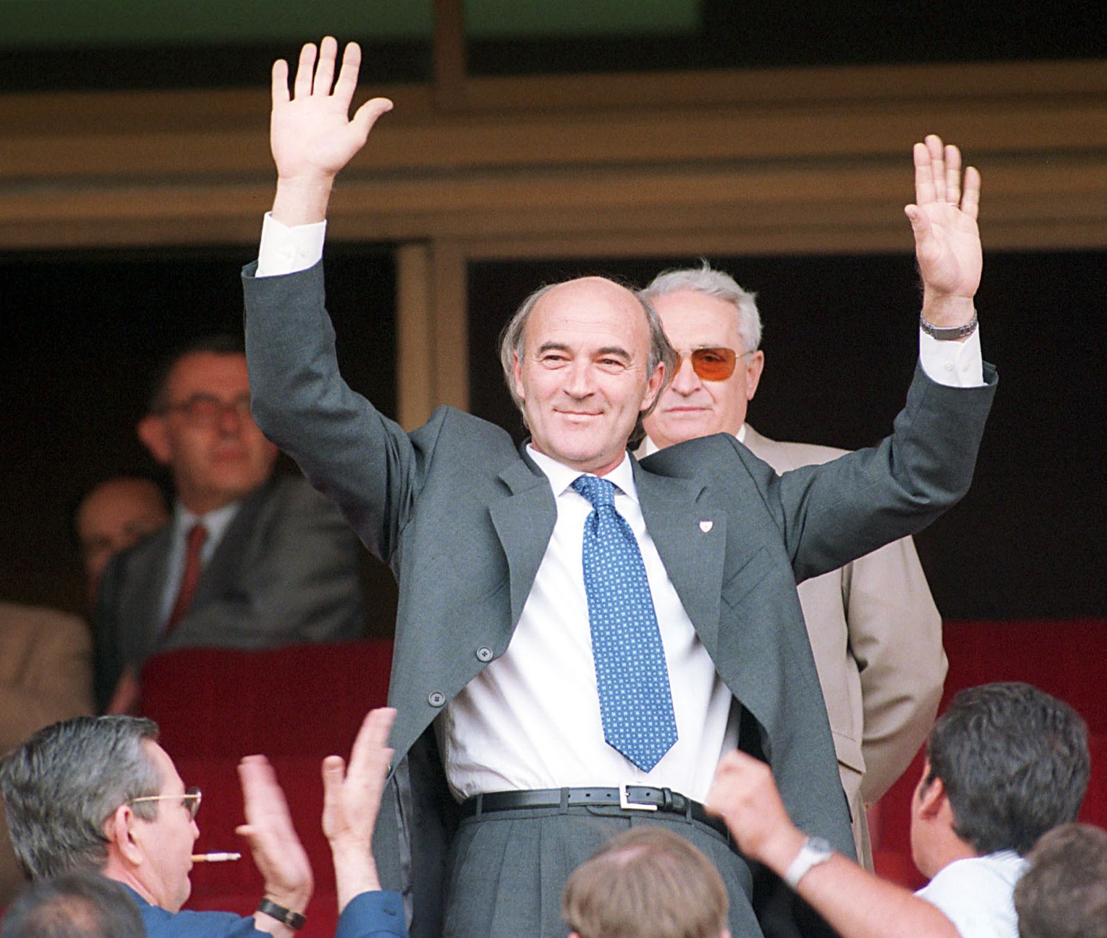 Scotta, en el Ramón Sánchez-Pizjuán, en una de sus últimas visitas a Sevilla, en 1999.