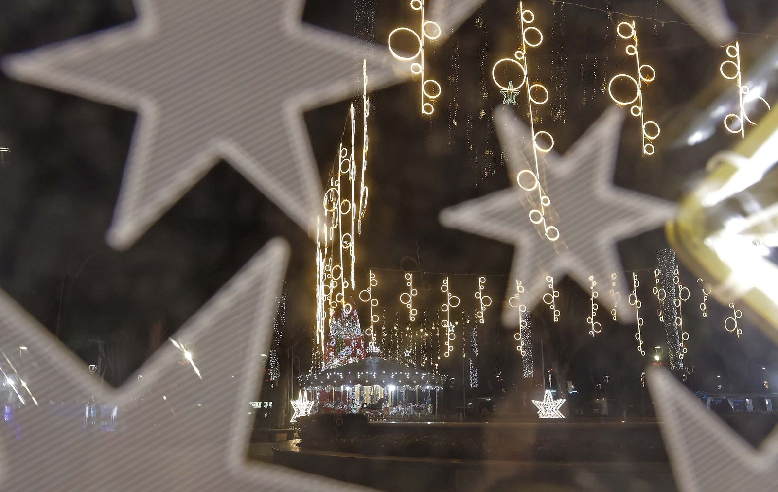 El alumbrado navideño de San Roque, en imágenes