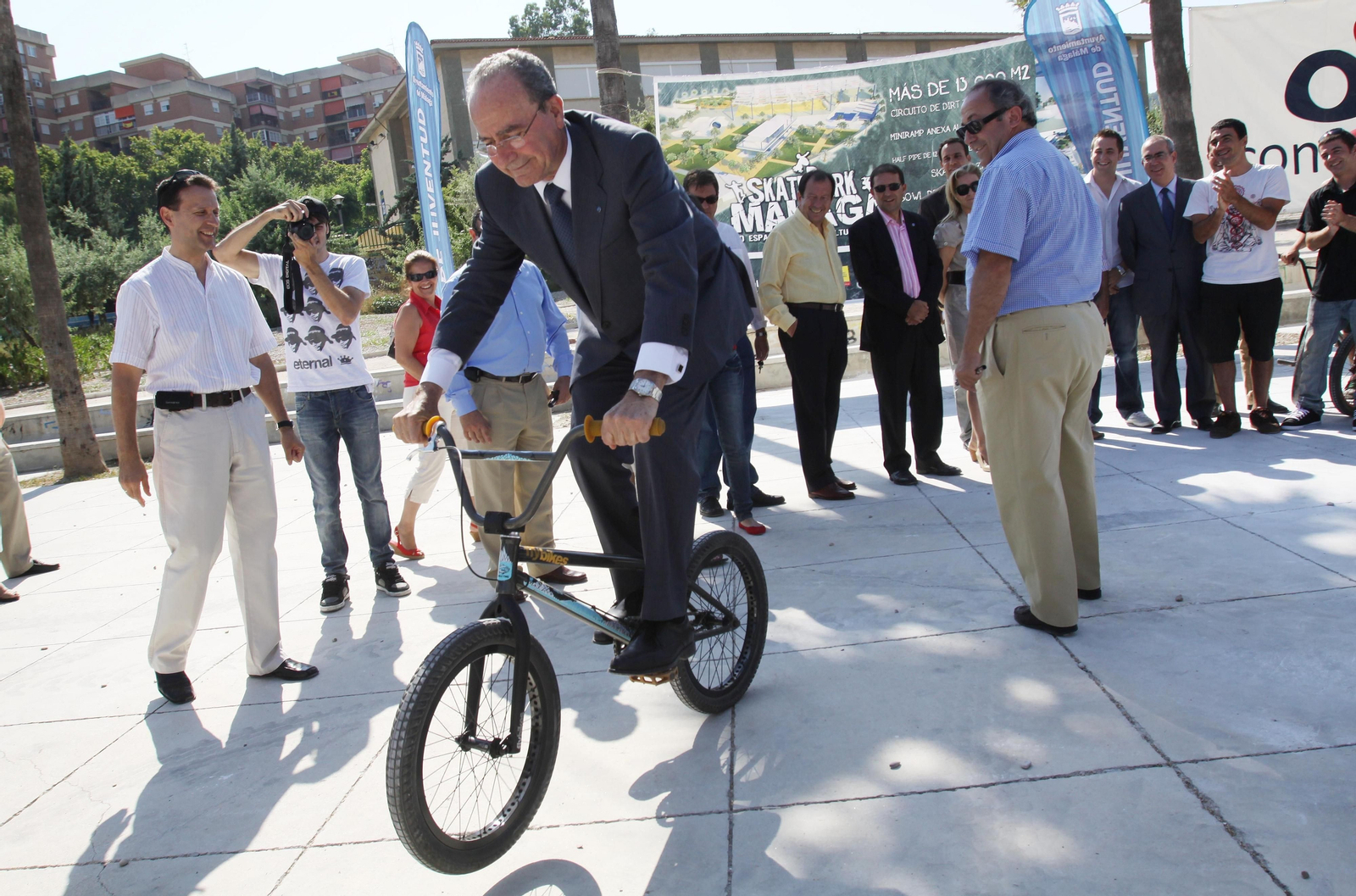 Algunos momentos de los 22 años de De la Torre como alcalde de Málaga