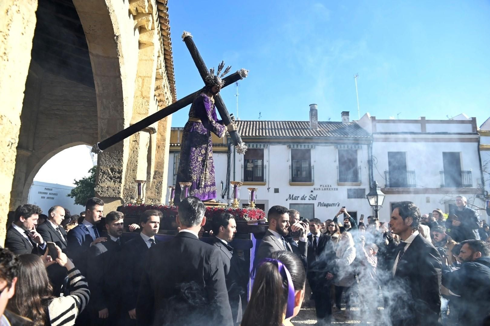 El Señor del Calvario, durante el vía crucis del año pasado.