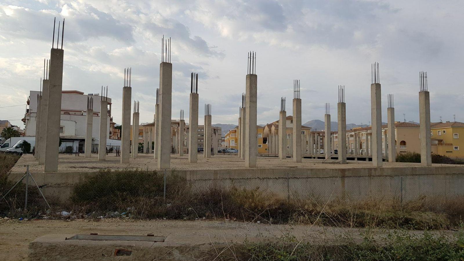 Estado actual de las obras paralizadas por la Junta de Andalucía.