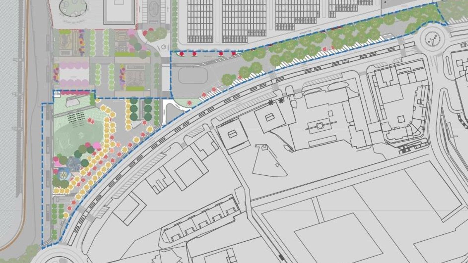 Planta general de la propuesta de ordenación.