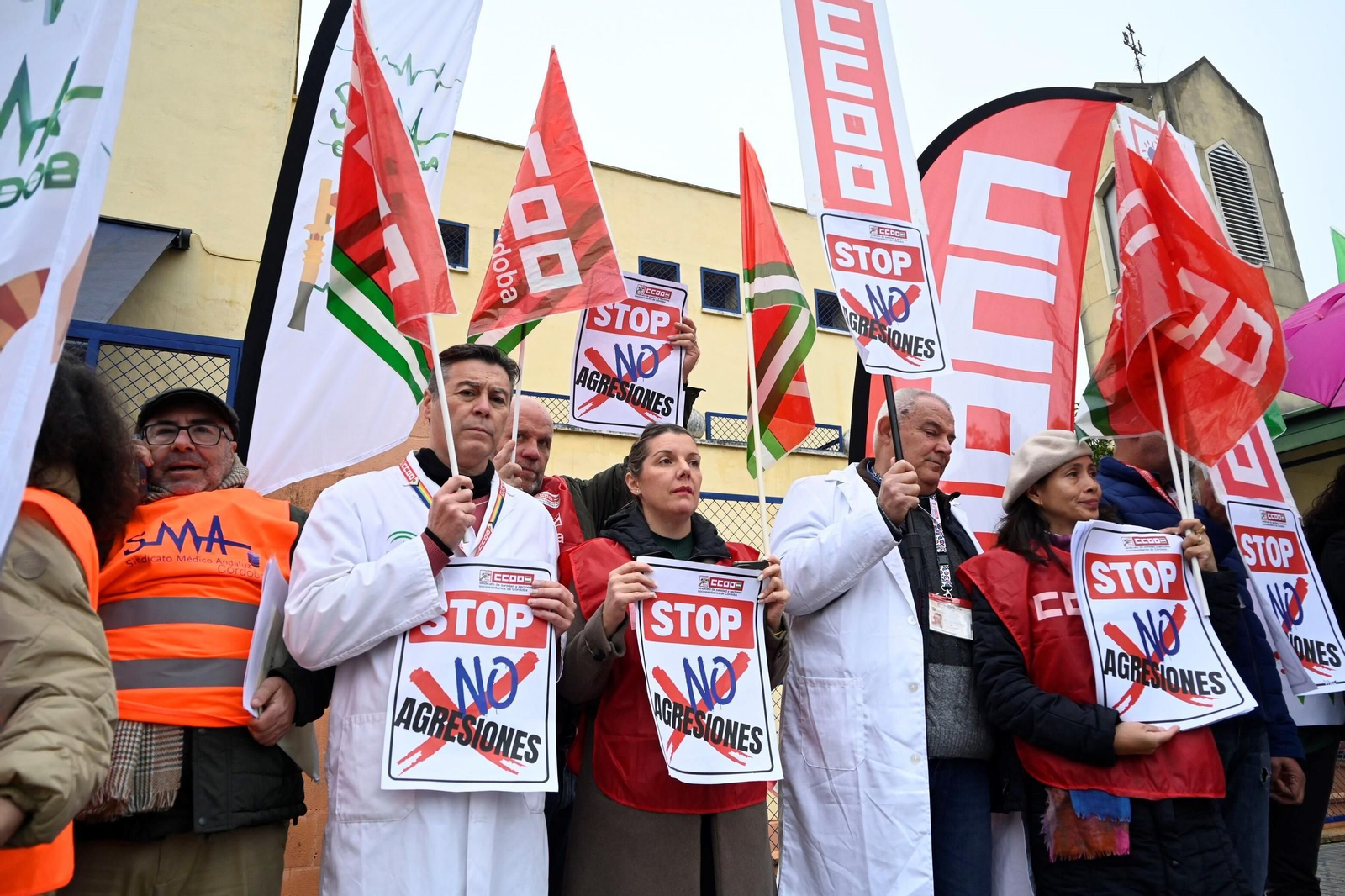 Concentración de médicos en el centro de salud de Azahara