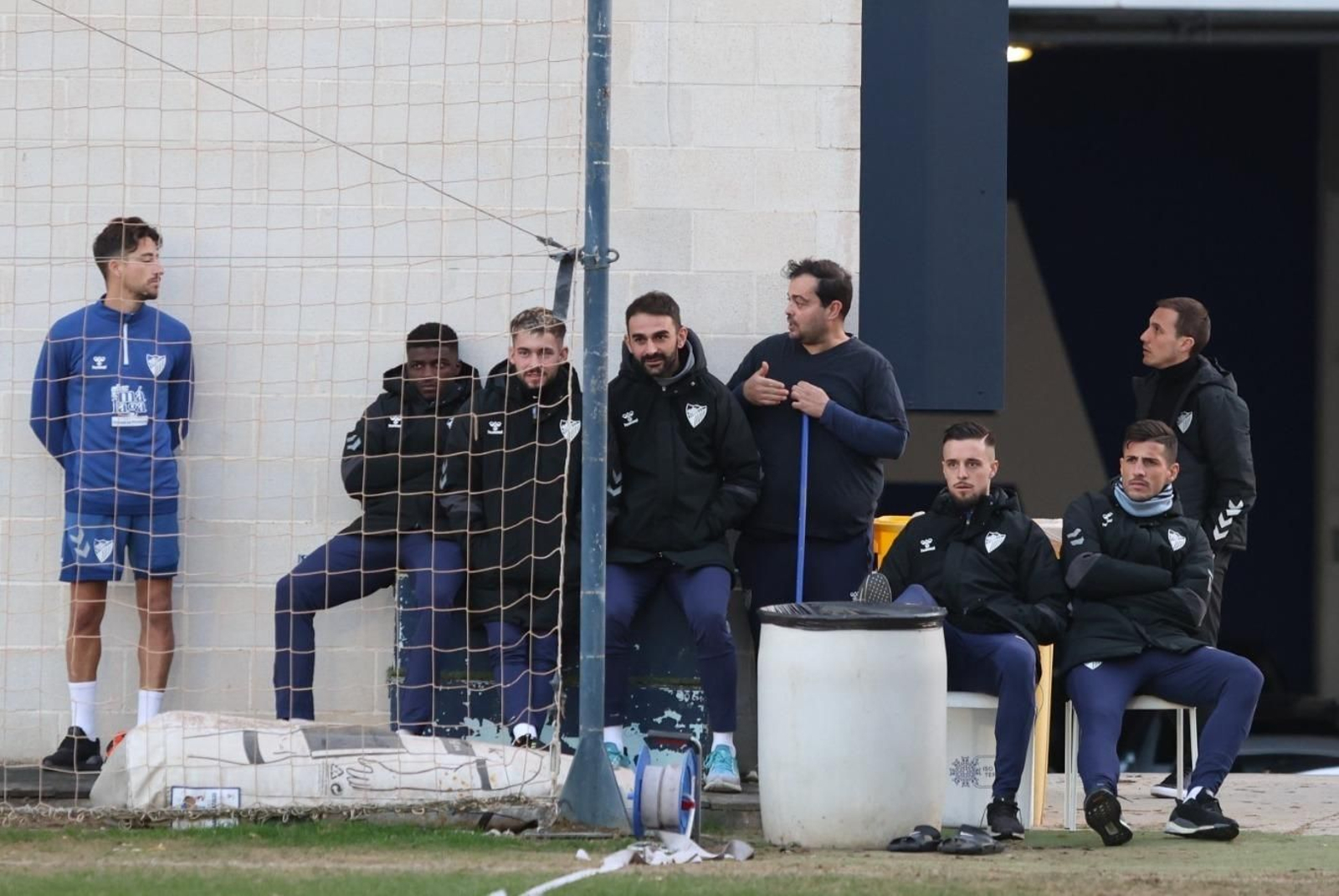 Sergio Pellicer y su primera sesión al frente del Málaga CF