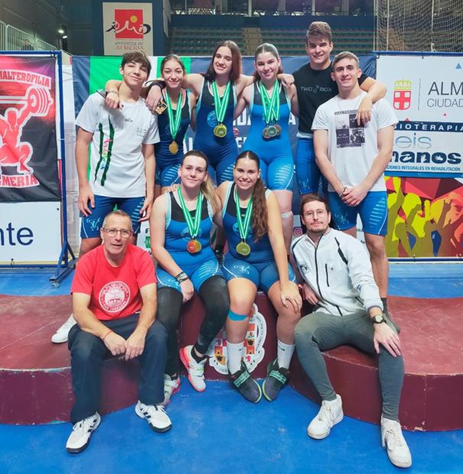 Integrantes del CHSF durante el pasado Campeonato de Andalucía Sub-17 en Almería.