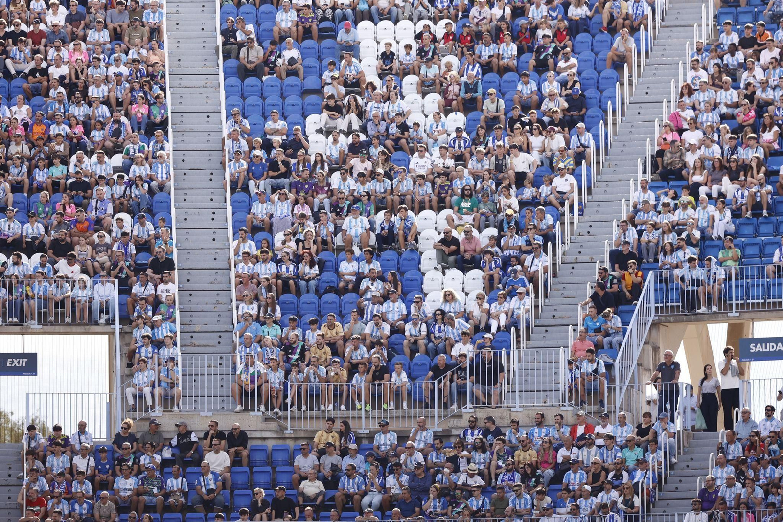 Búscate en las gradas de La Rosaleda durante el Málaga-Andorra