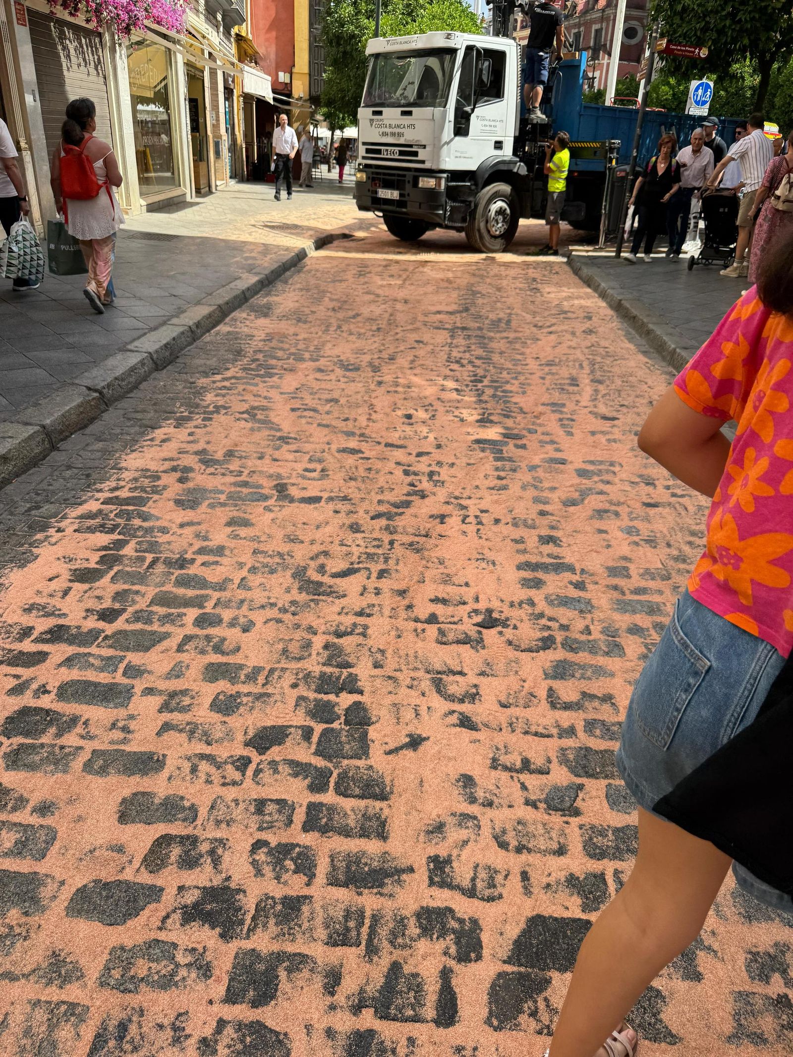 Los trabajos para la eliminación del vertido en la Cuesta del Rosario.