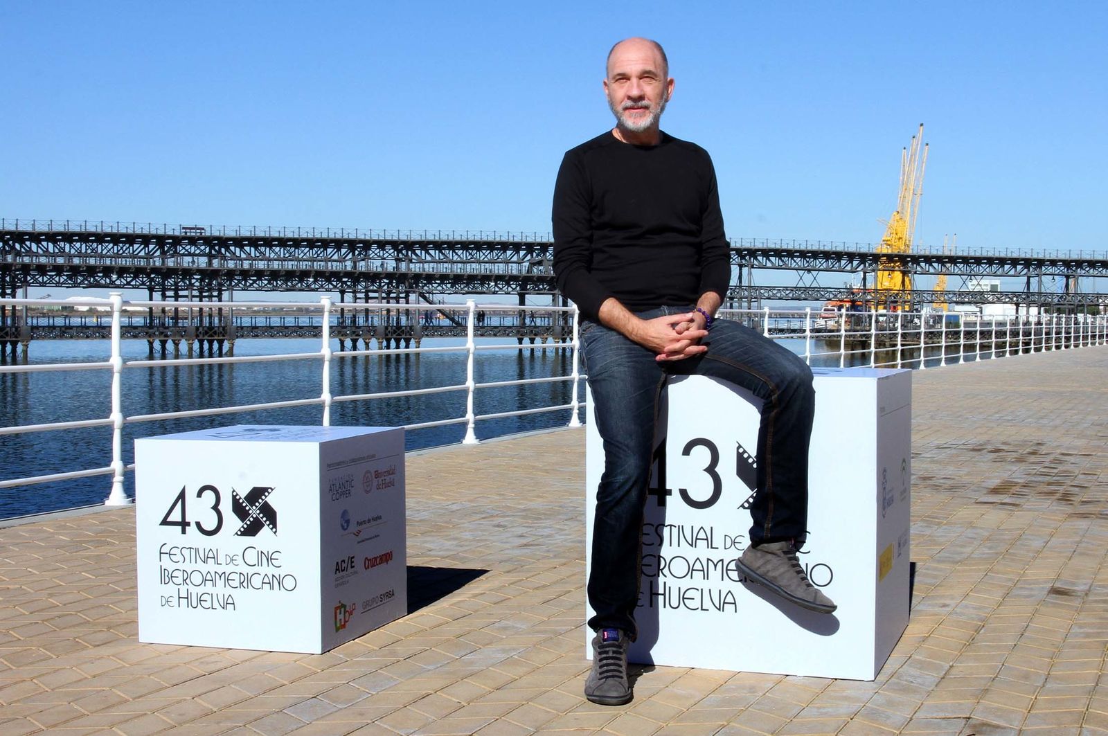 Imágenes de la entrega del premio Ciudad de Huelva a Darío Grandinetti.