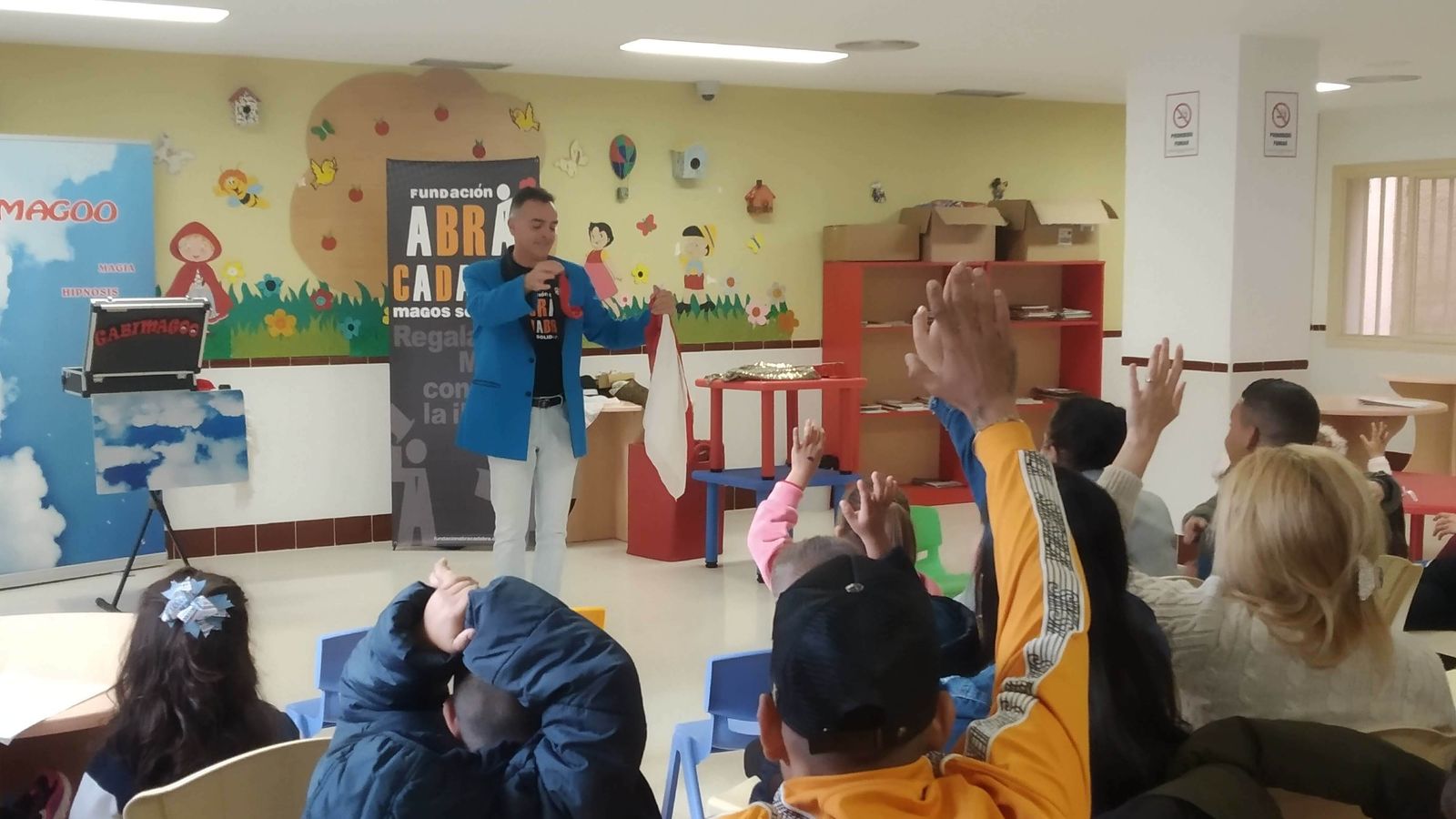 Gabi Magoo durante uno de los momentos de la jornada de convivencia..