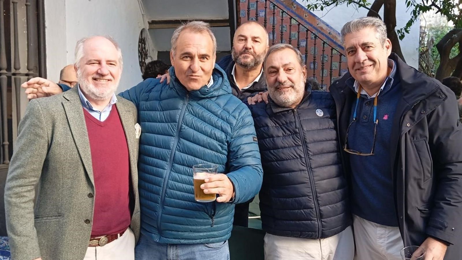 Fran Merello, Jesús Murciano, Luis Palomino, Diego Joly y Emilio Marín coincidieron en la reunión.
