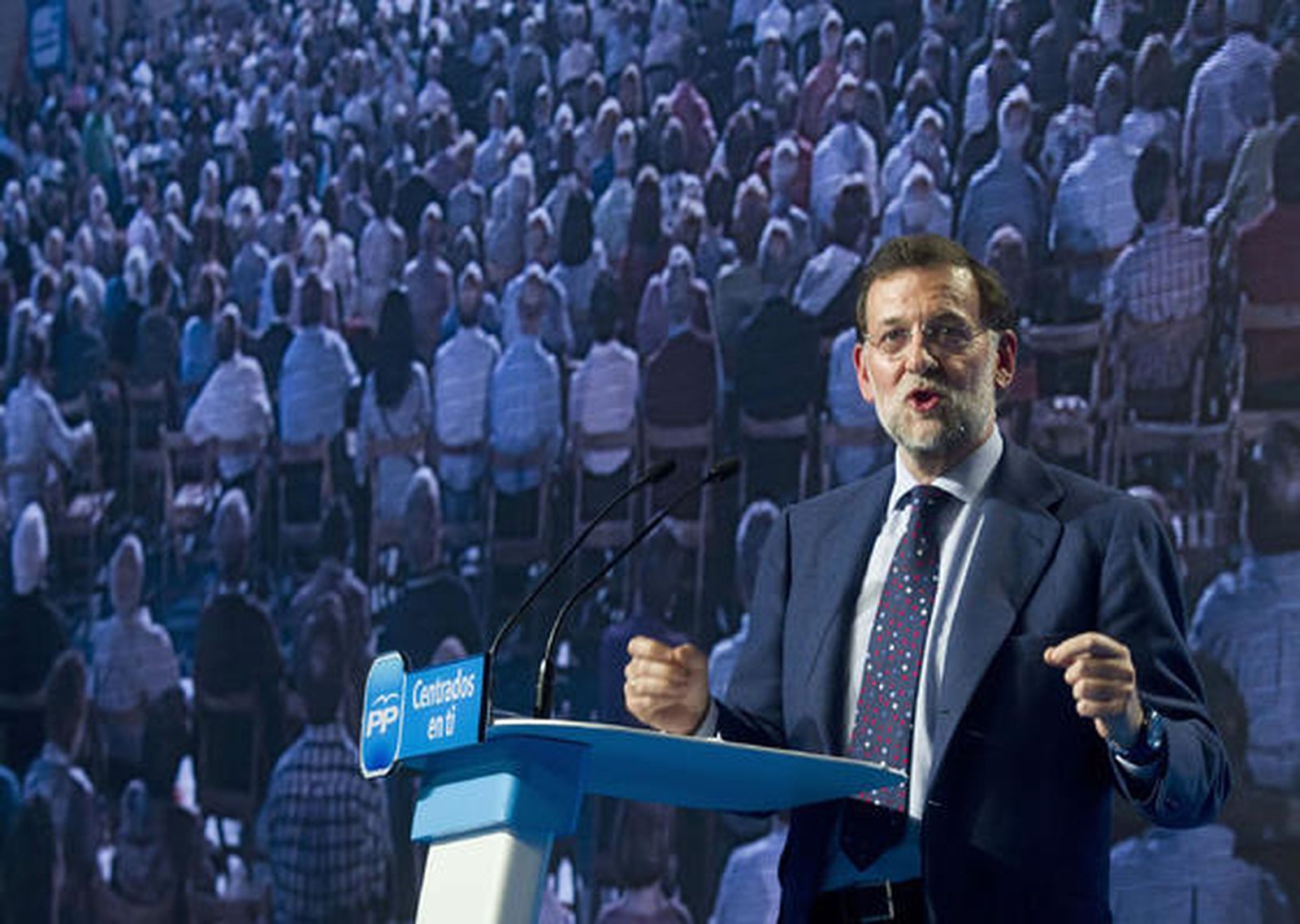 Rajoy tuvo palabras de elogio para el candidato a la alcaldía sevillana.

Foto: Juan Carlos Muñoz