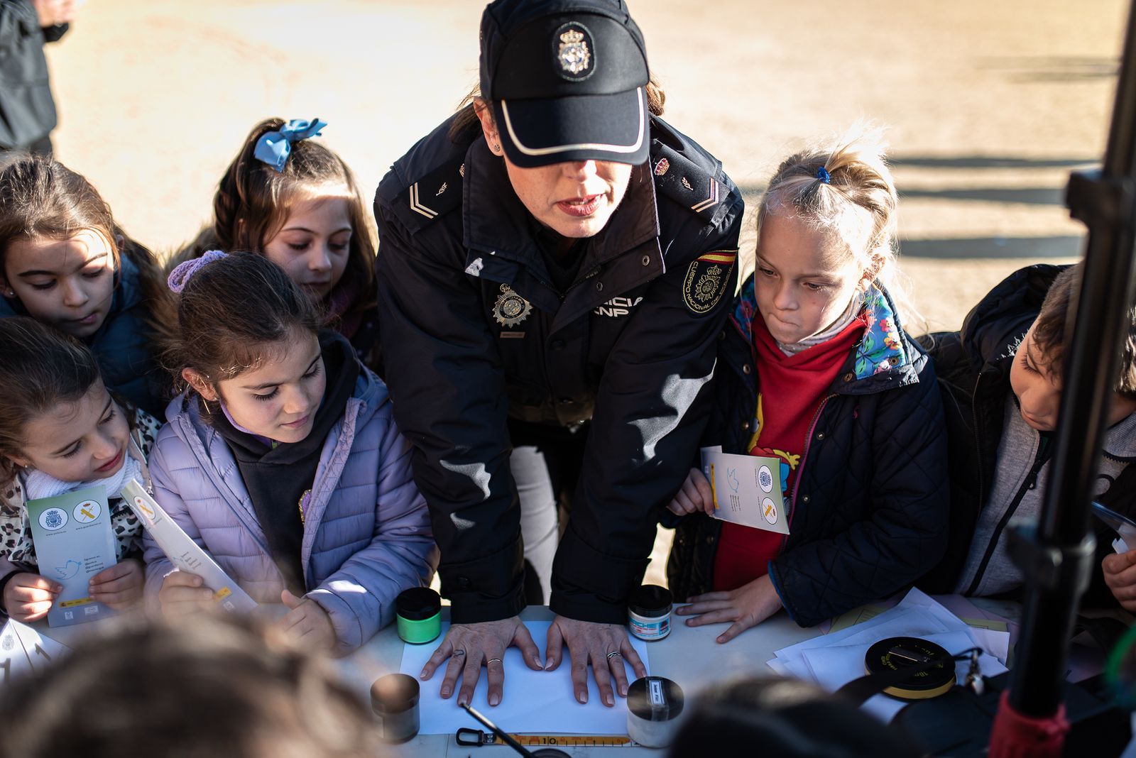 Imágenes de la exhibición de la Policía Nacional en el SAFA Funcadia