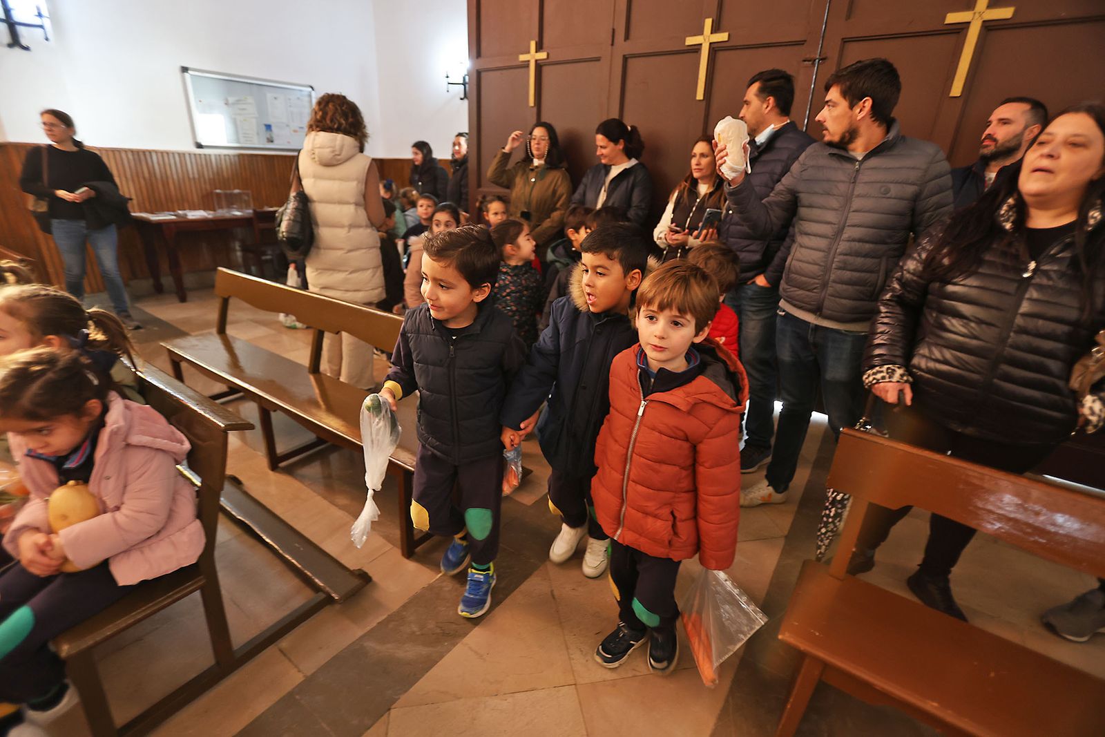 Imágenes de la visita de los niños del colegio Maristas a San Sebastián