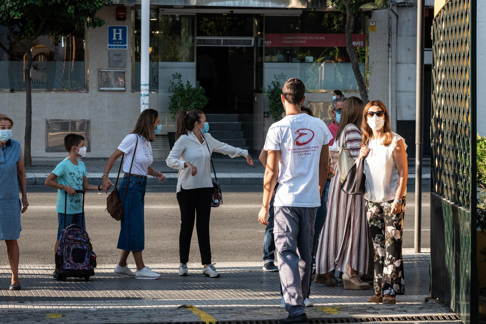 Imágenes de la vuelta al cole en Huelva