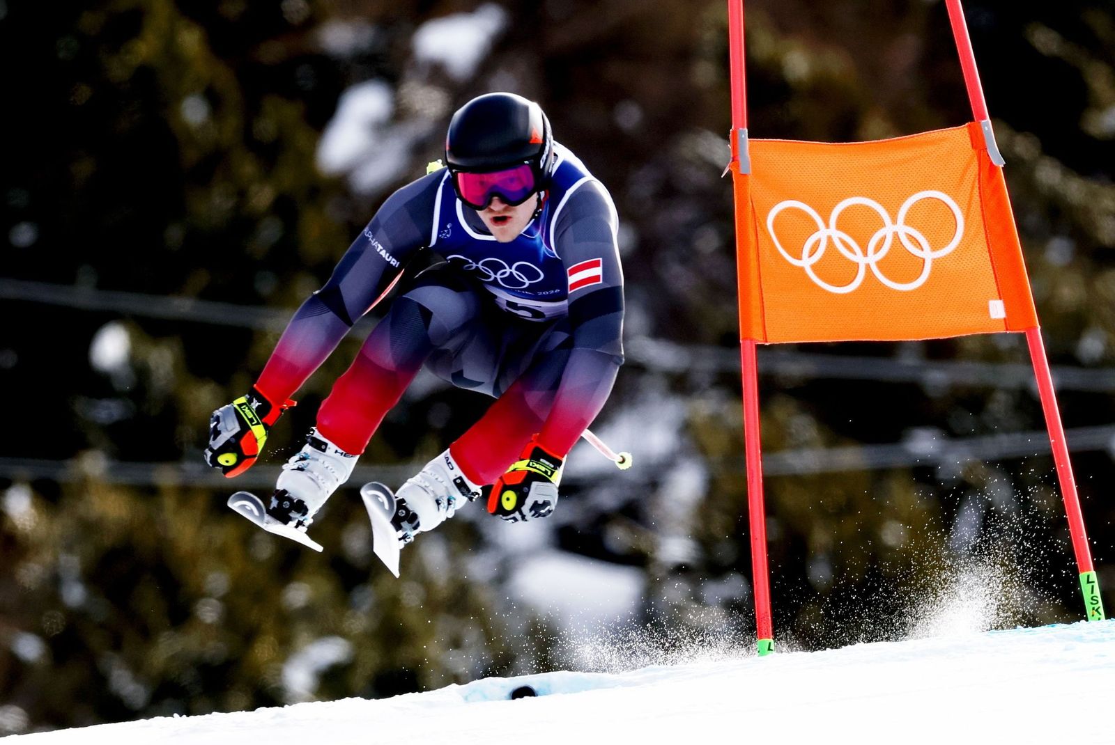 Las espectaculares fotos del descenso masculino en los Juegos Olímpicos de invierno