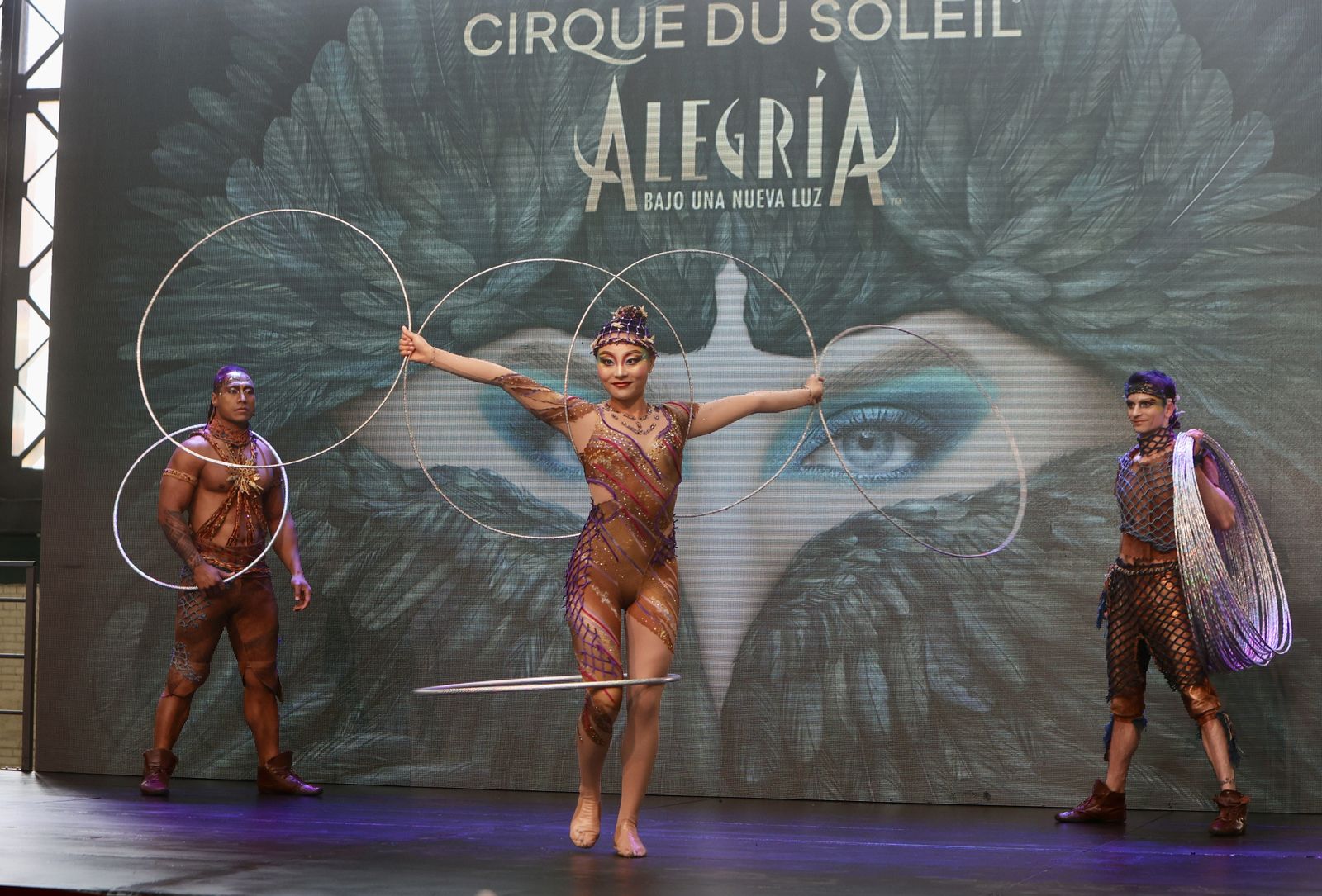 Presentación del espectáculo Alegría, del Circo del Sol