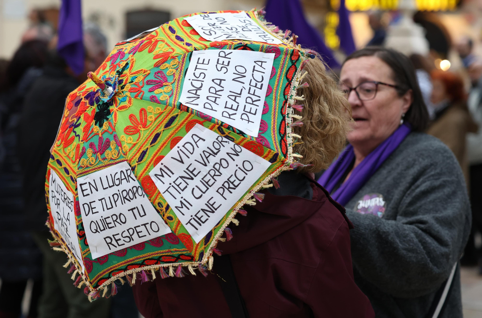 La manifestación del 8-M en Málaga, en fotos