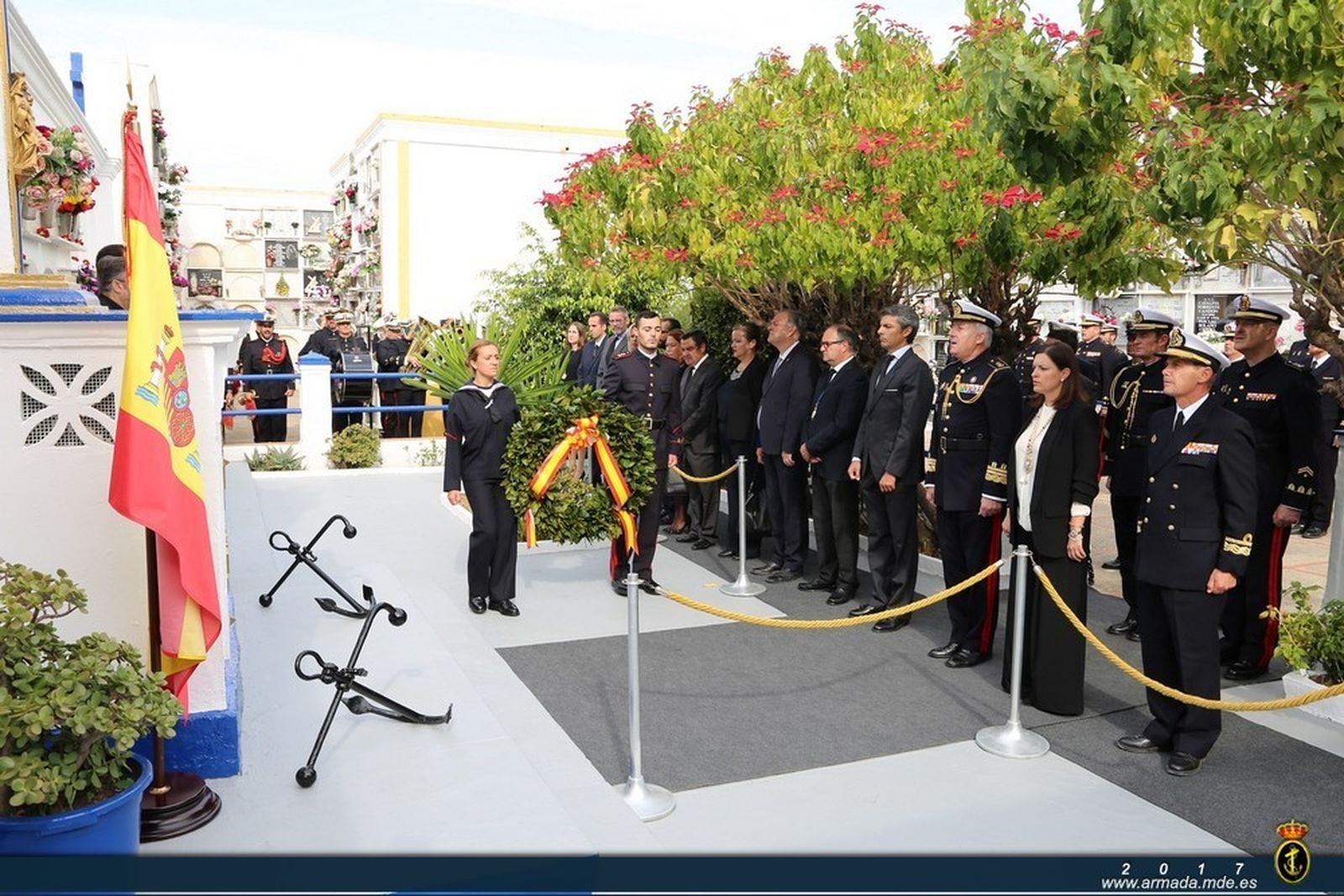 Homenaje a los caídos por la patria en San Fernando.