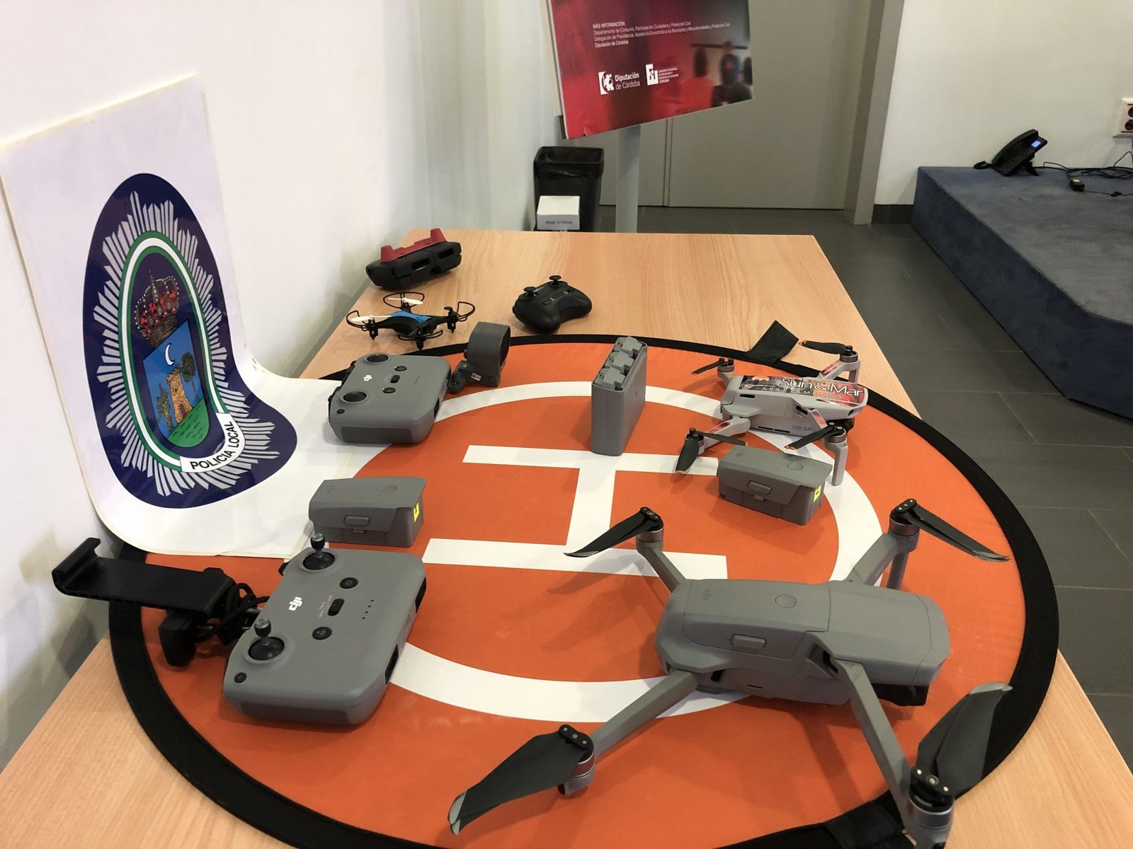Drones en el curso de Protección Civil.