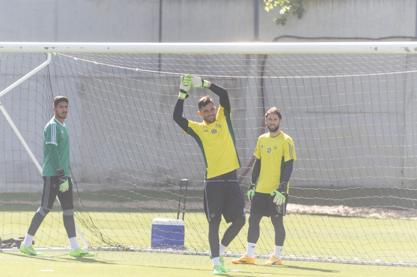Adán, durante un entrenamiento en la ciudad deportiva.