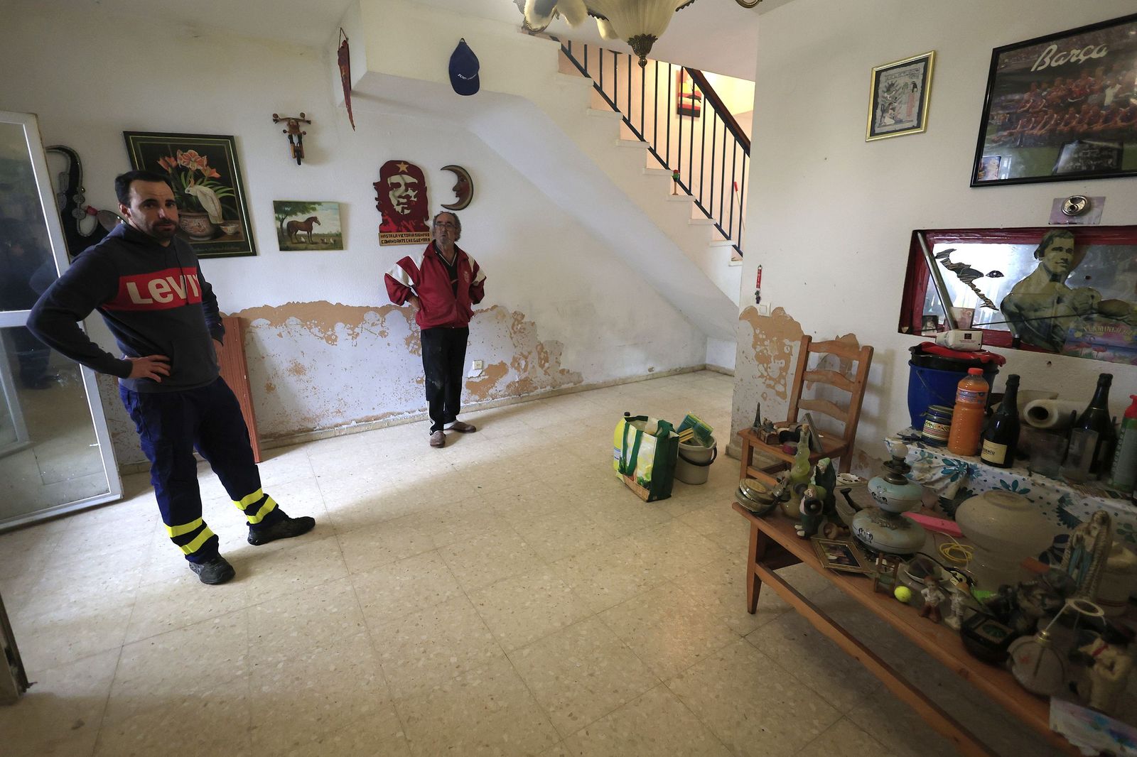 Fotos de San Martín del Tesorillo listo para la evacuación por la borrasca Marta