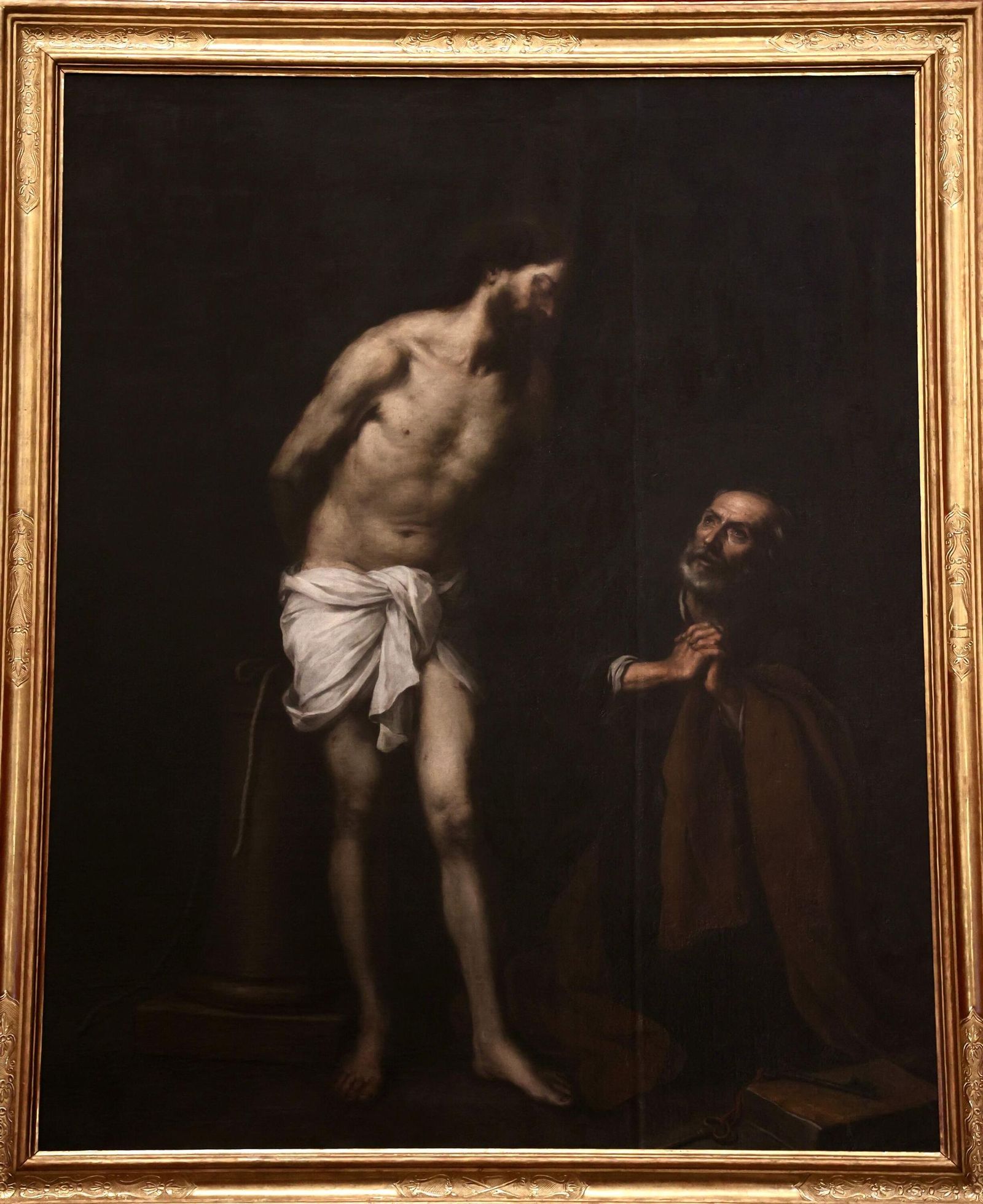 La pintura restaurada.