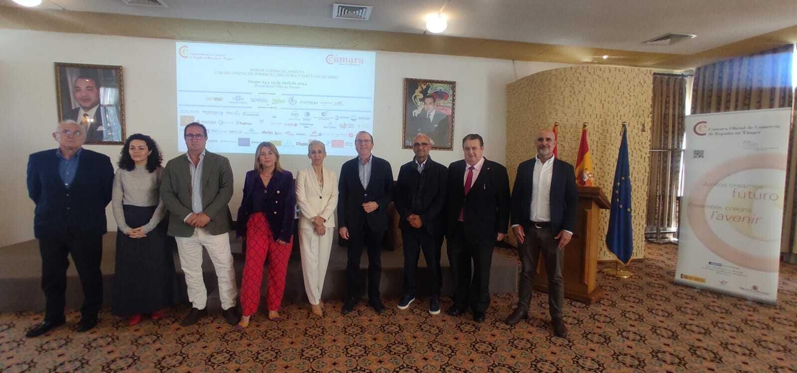 Representantes de la misión comercial de la Cámara de Comercio de Jerez en Tánger.