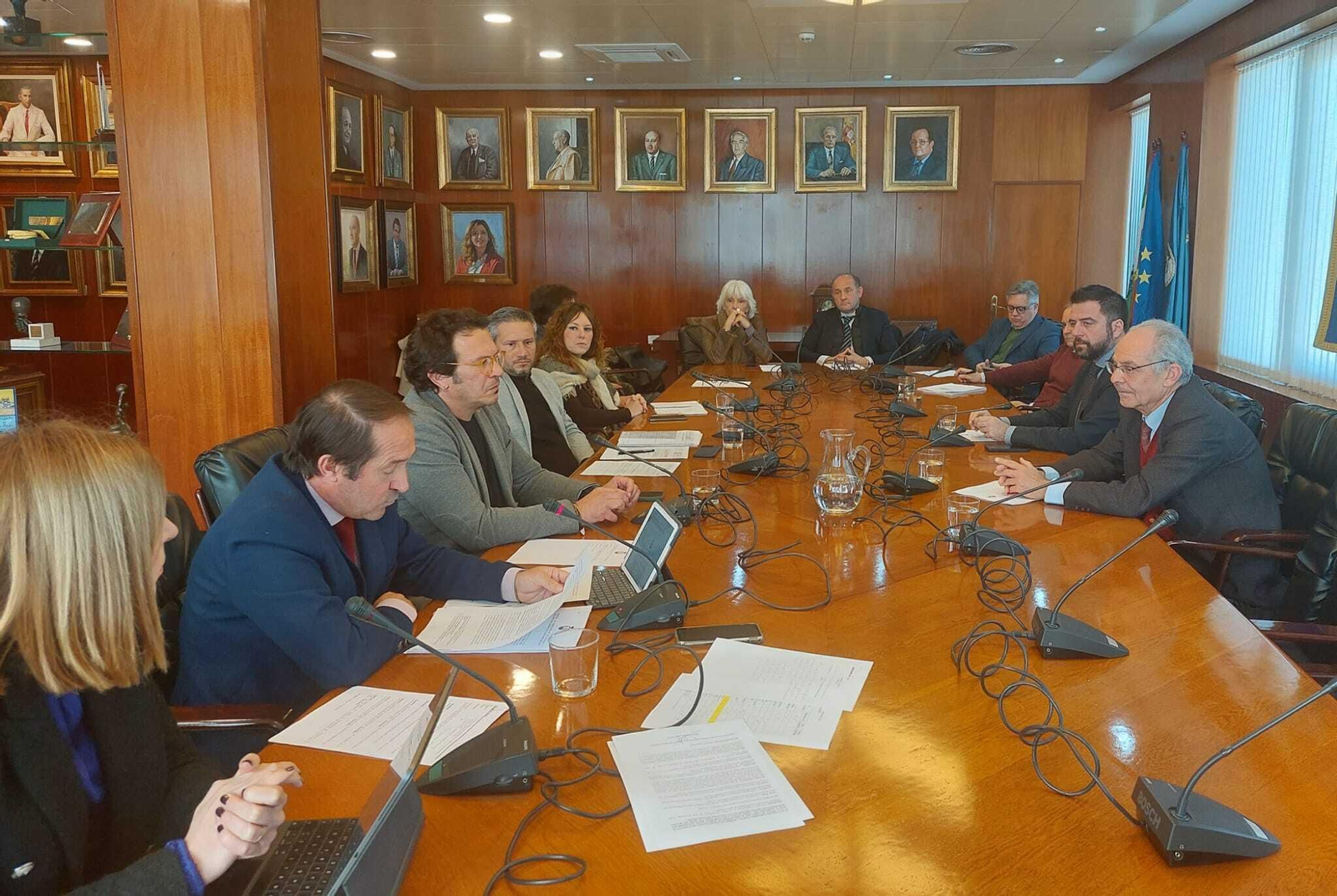 El pleno de la Zona Franca, este miércoles.