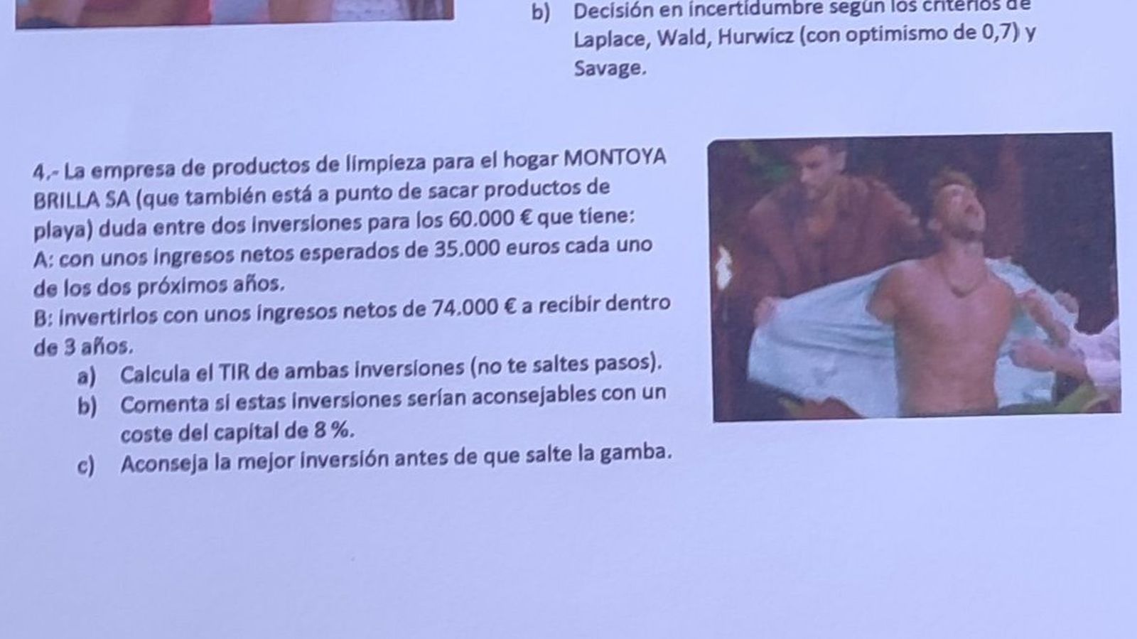 Un profesor revoluciona la forma de evaluar con un examen inspirado en 'La Isla de las tentaciones'