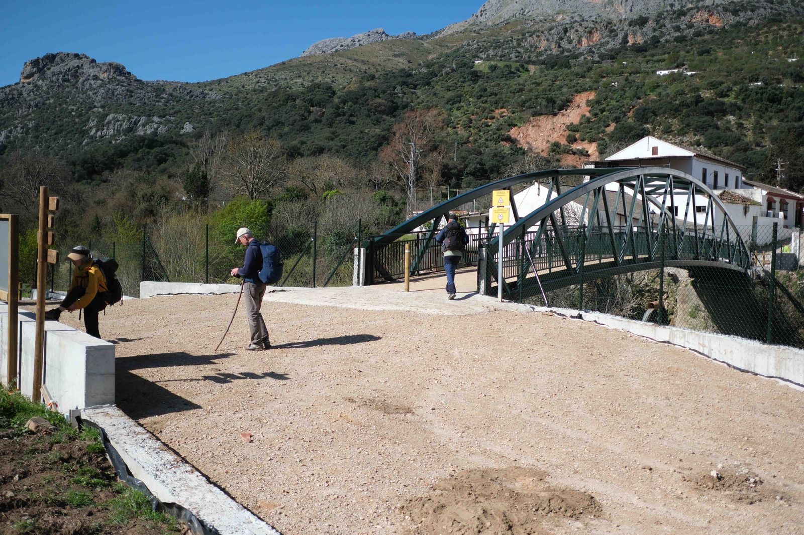 Los senderistas han vuelto a utilizar este paso.