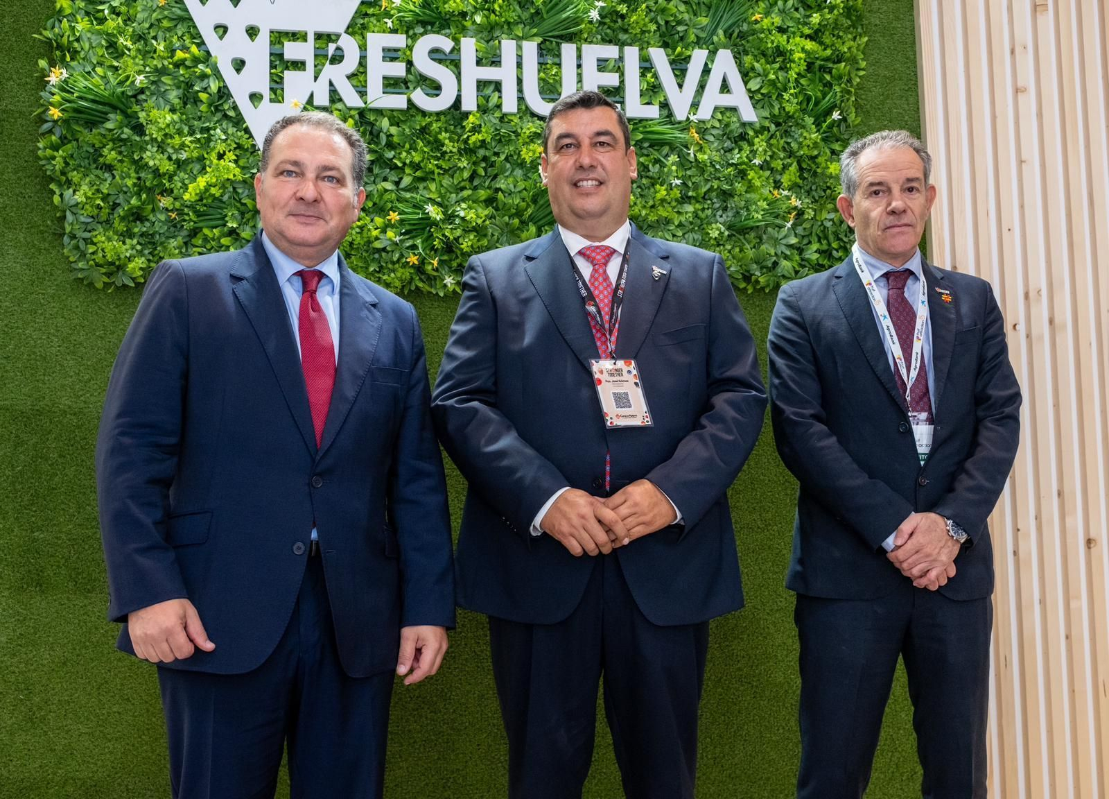 Imágenes de la participación de Huelva en la primera jornada de Fruit Attraction 2024