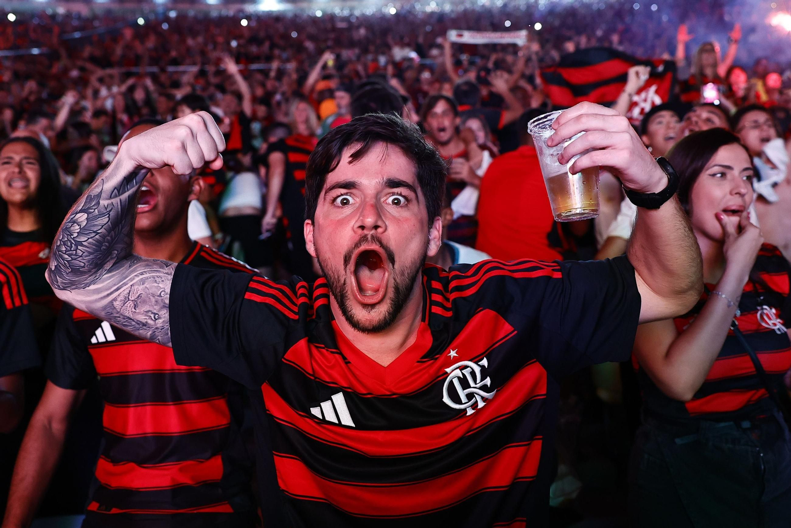 Las fotos de la final de la Copa Libertadores con triunfo de Flamengo sobre Palmeiras