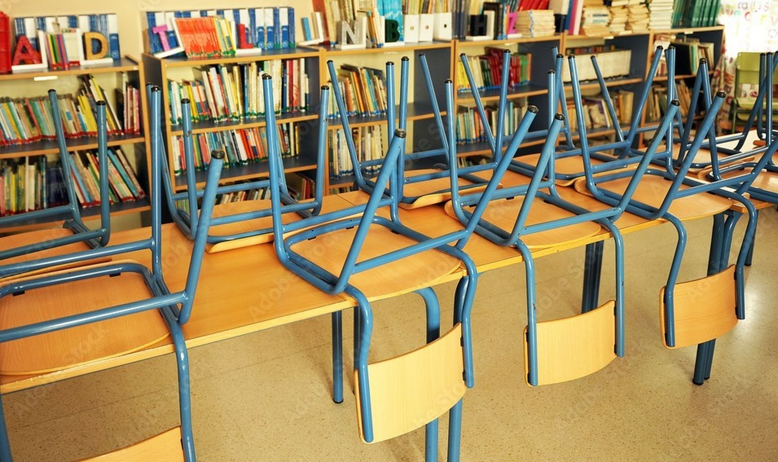 Una clase en un colegio de Andalucía.