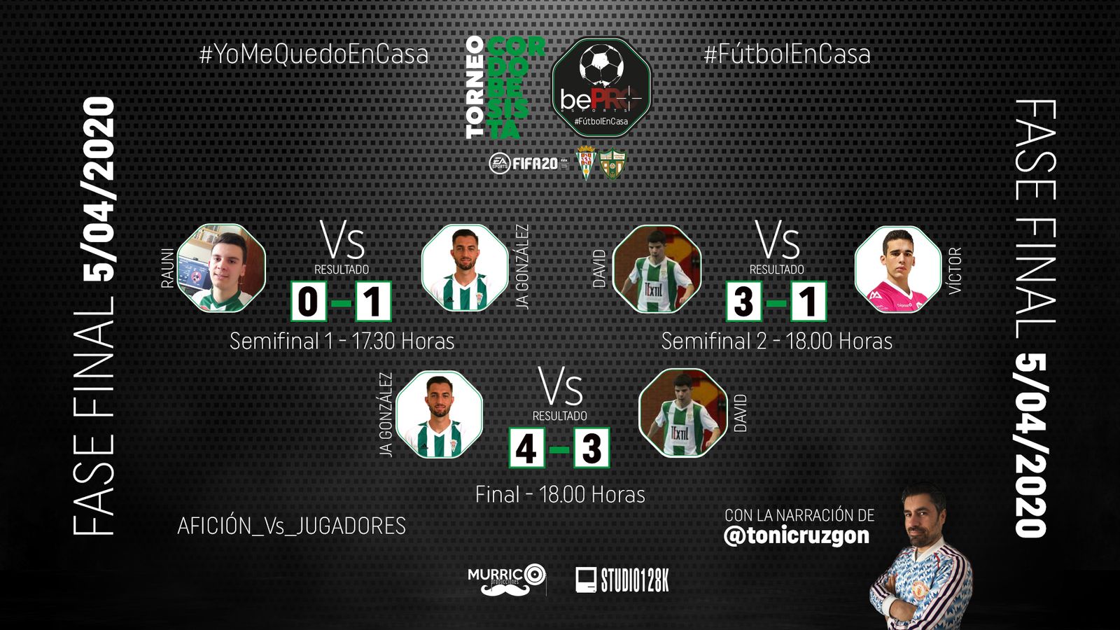 Cuadro final del Torneo Cordobesista.