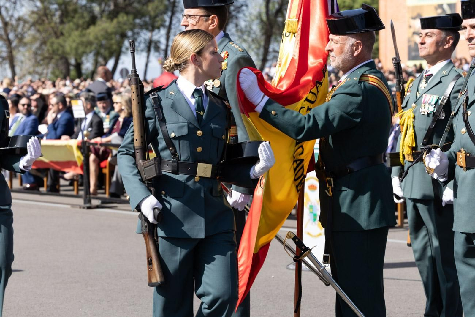 Acto de jura de bandera de la 130ª promoción de guardias civiles de la Academia de Baeza