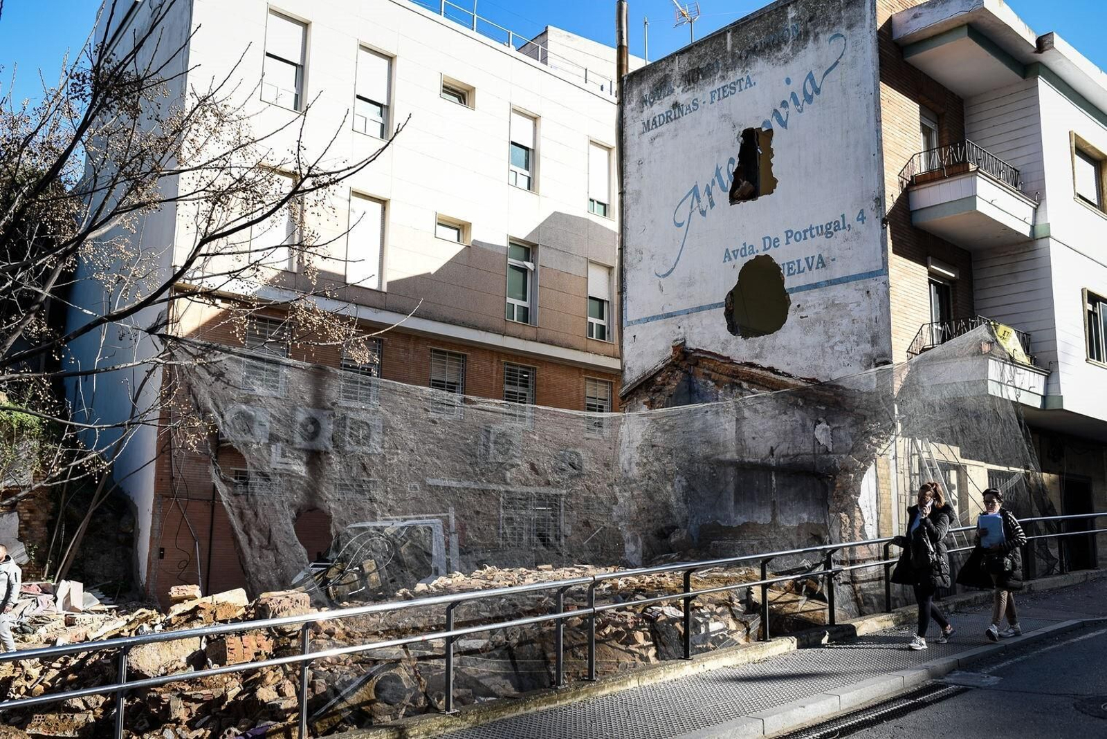Vivienda demolida en la calle Ramón Menéndez Pidal.