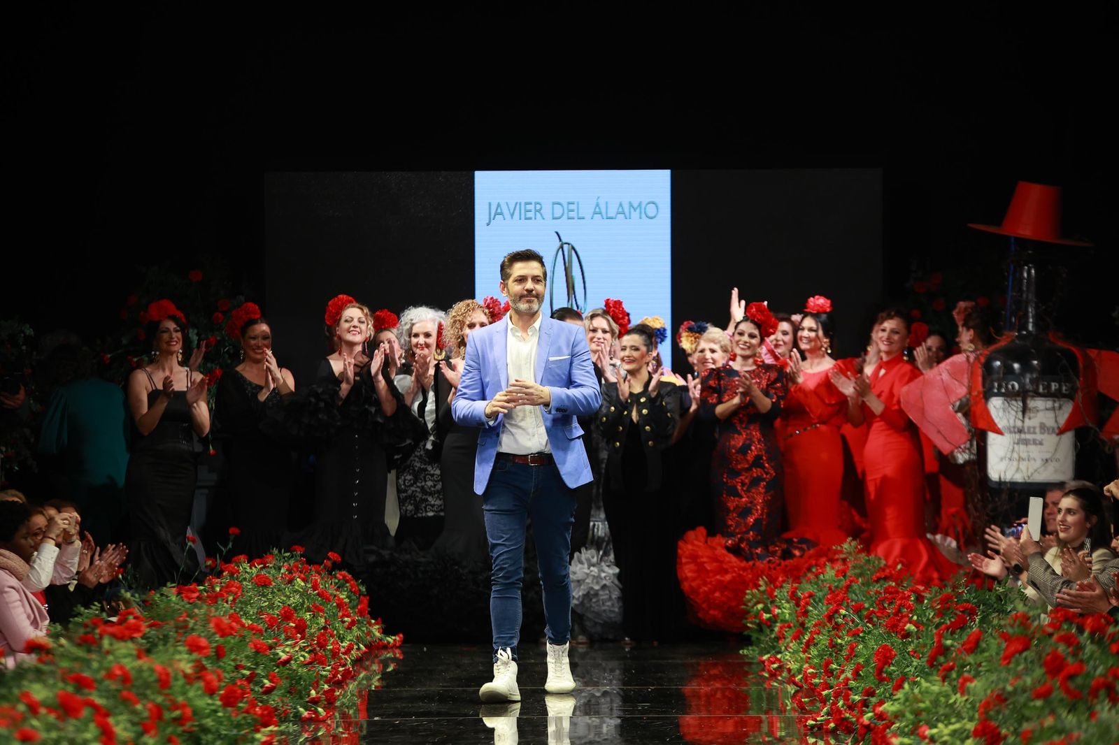 Desfile Mujeres con Solera de Javier del Álamo en la Pasarela Flamenca Jerez Tío Pepe 2023