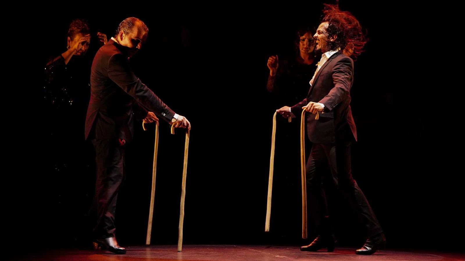 Pepe Torres y Farruquito durante la actuación en el Villamarta