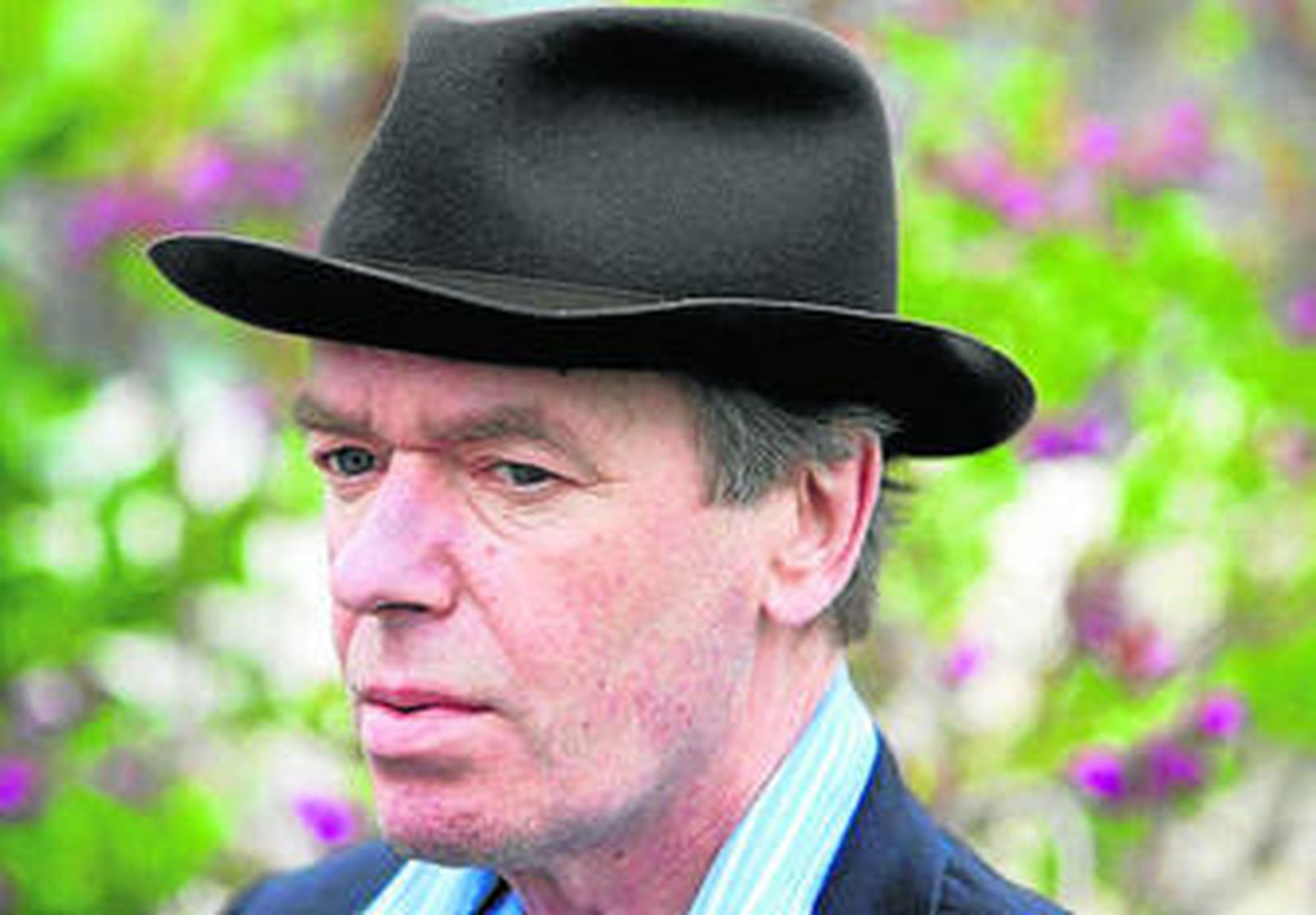 Martin Amis ayer en Barcelona antes de la presentación de su novela.