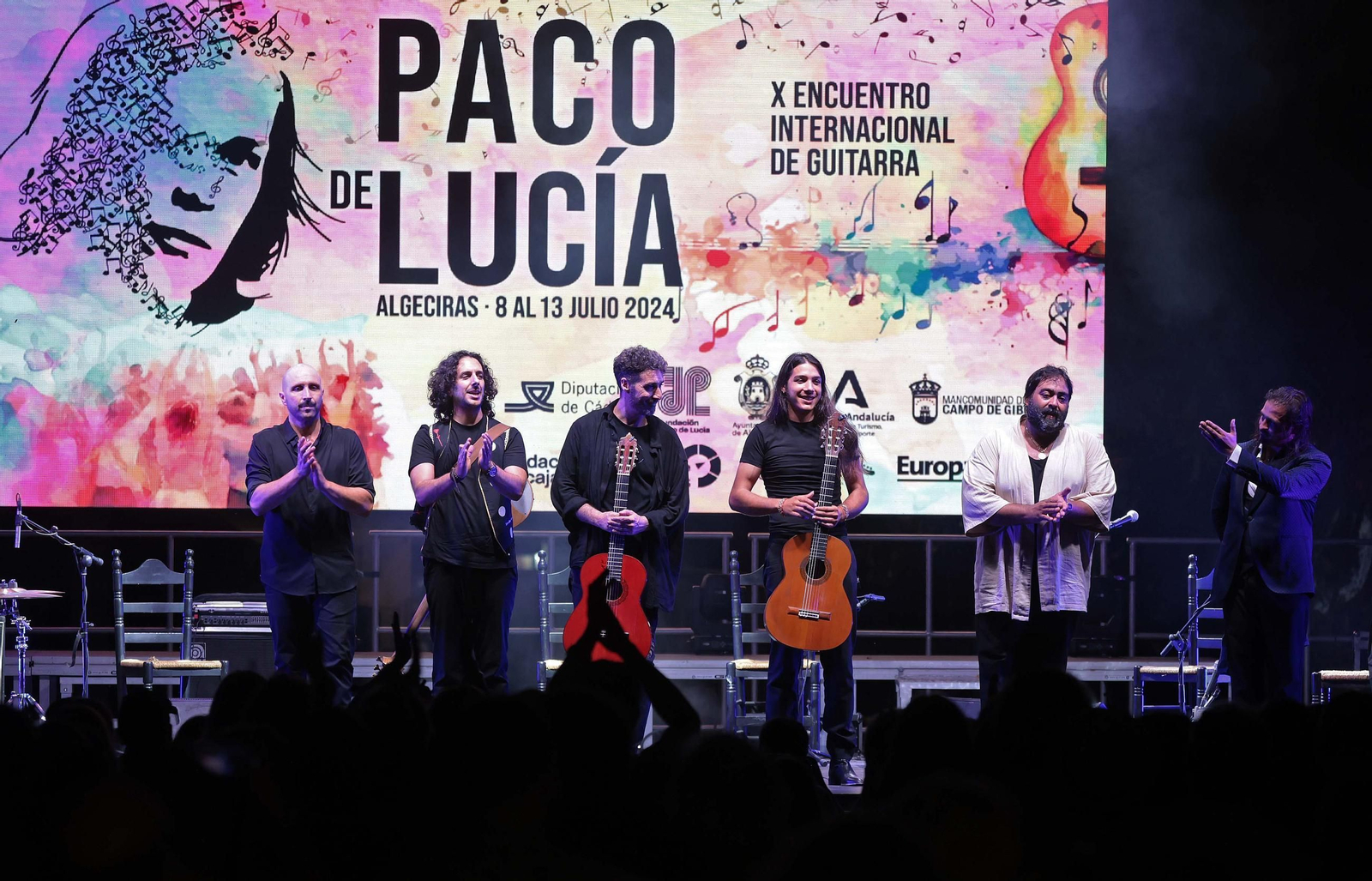 Fotos del concierto del sexteto flamenco en el Encuentro de Guitarra Paco de Lucía