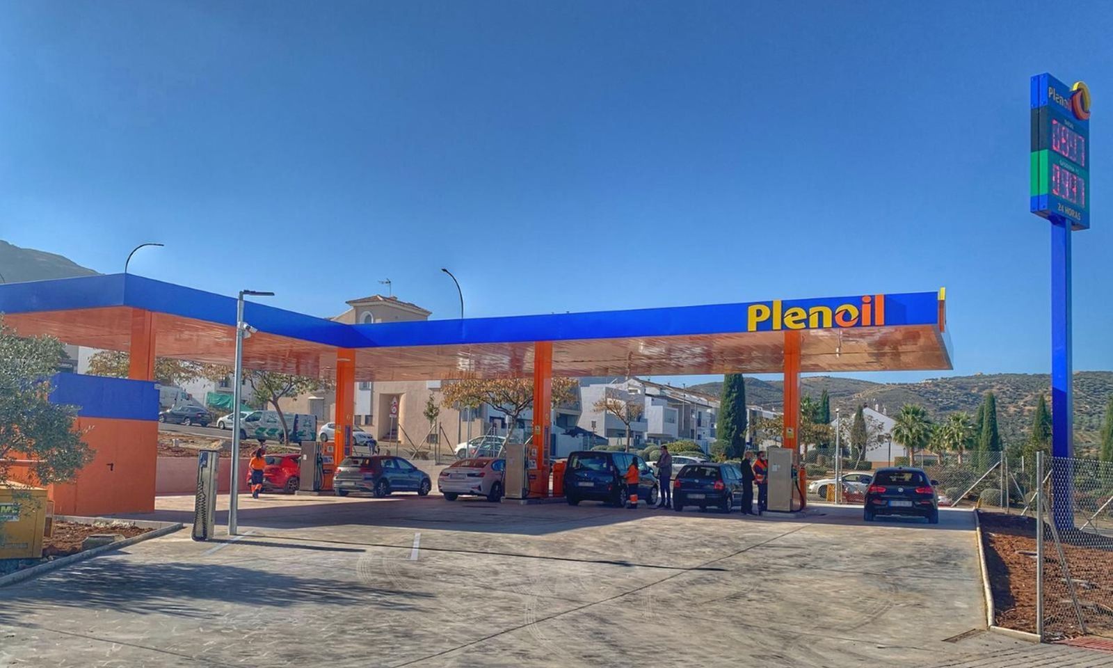 Una gasolinera de Plenoil en Antequera.