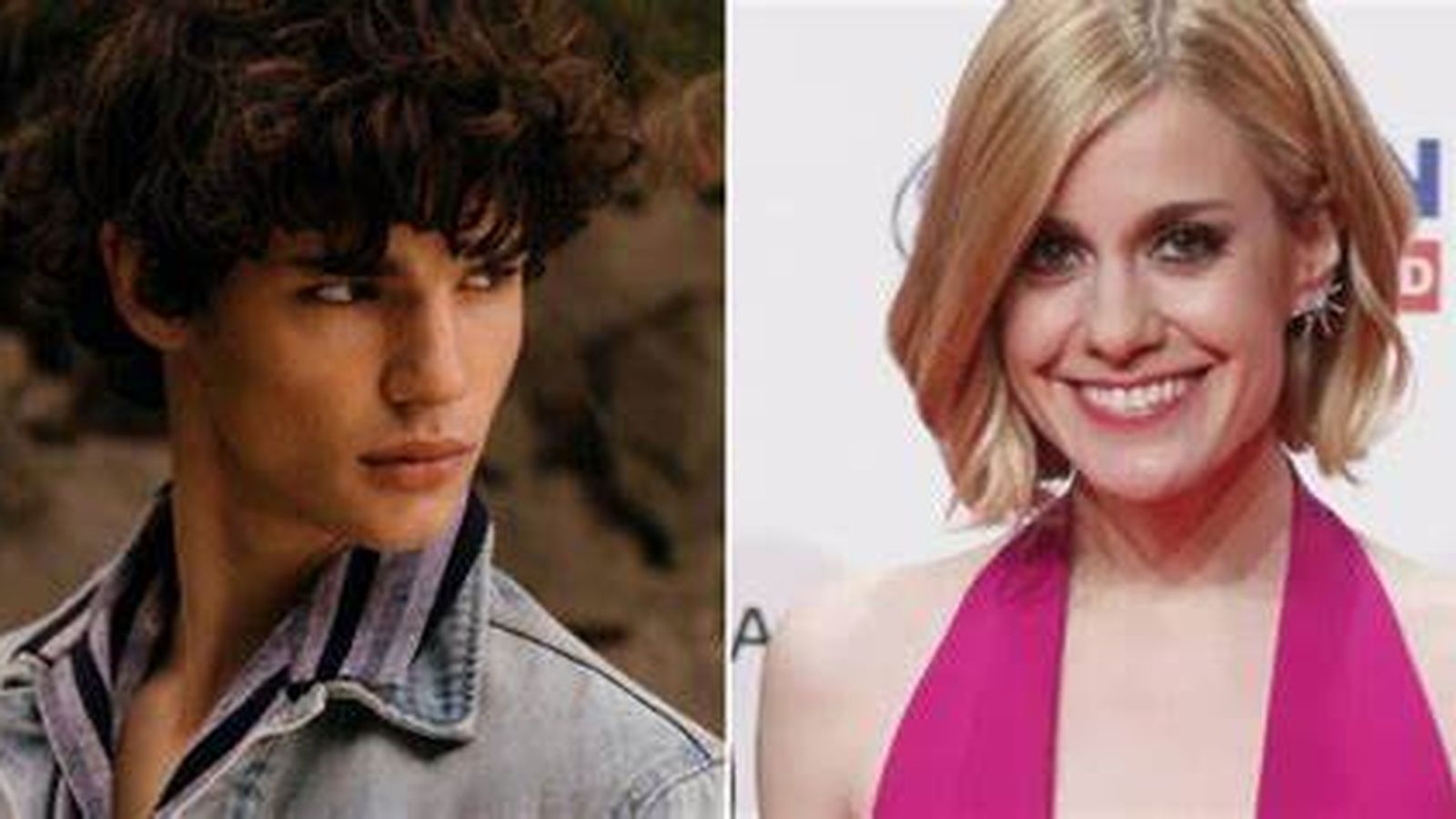 El joven actor y modelo Fernando Líndez y Alexandra Jiménez.