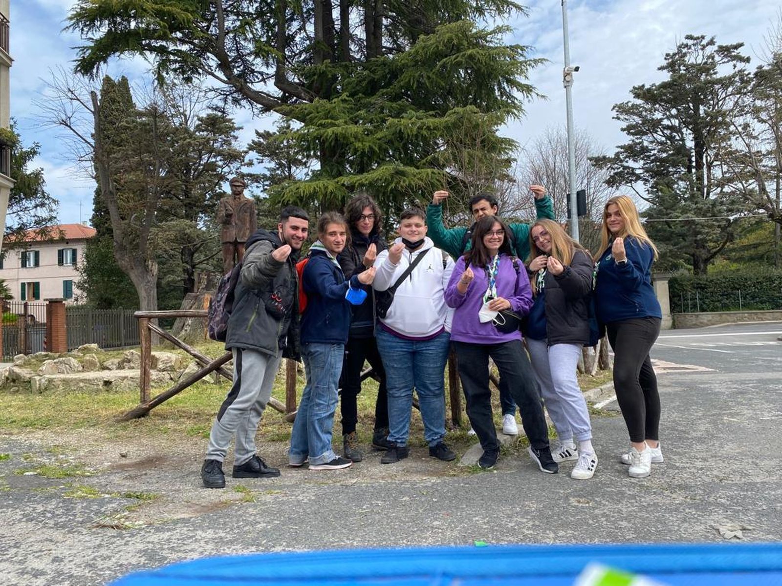 Los scout Eryteeia de San Fernando, de intercambio en Italia.