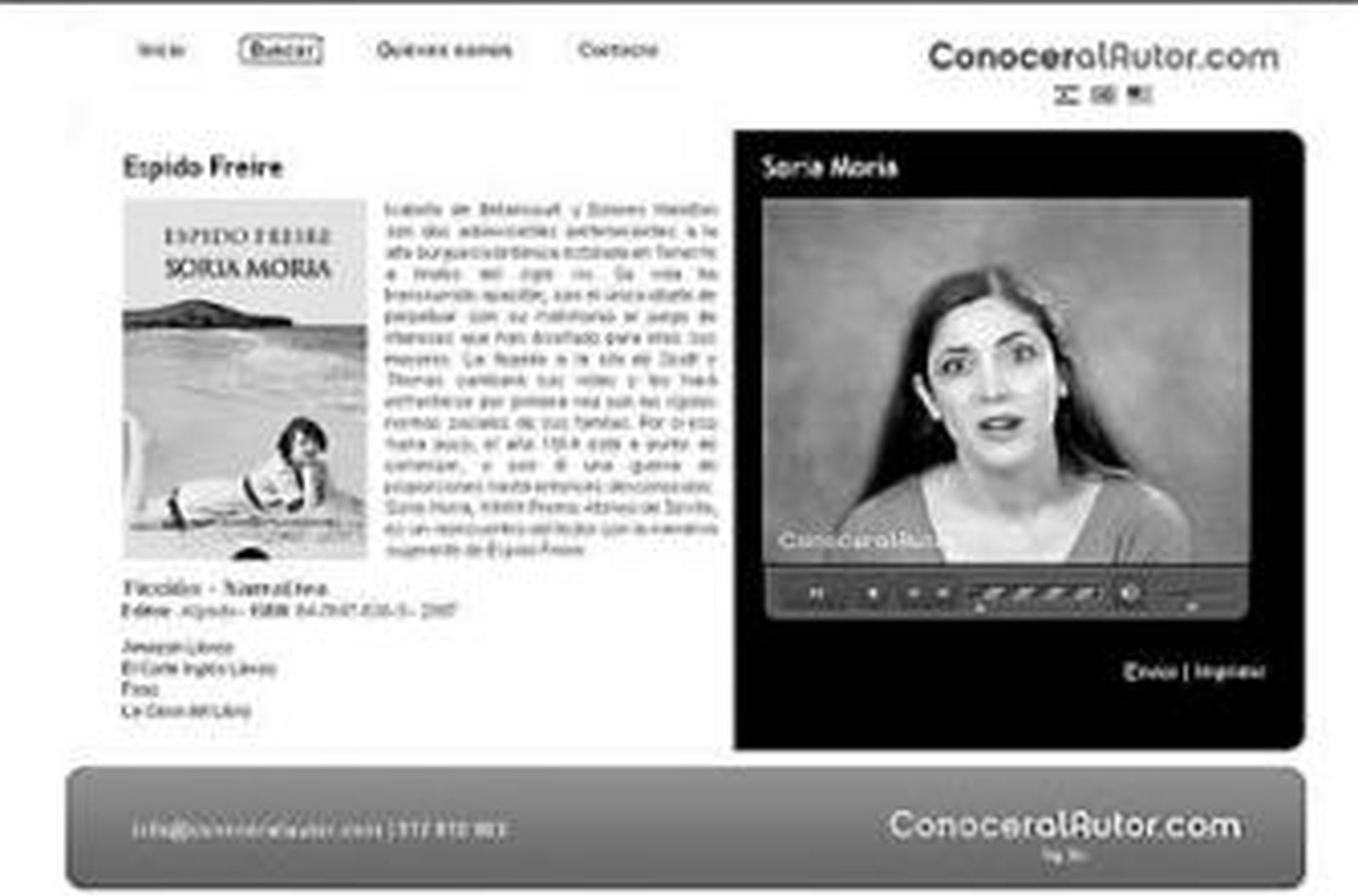 Espido Freire comenta su última novela en 'conoceralautor.com'.