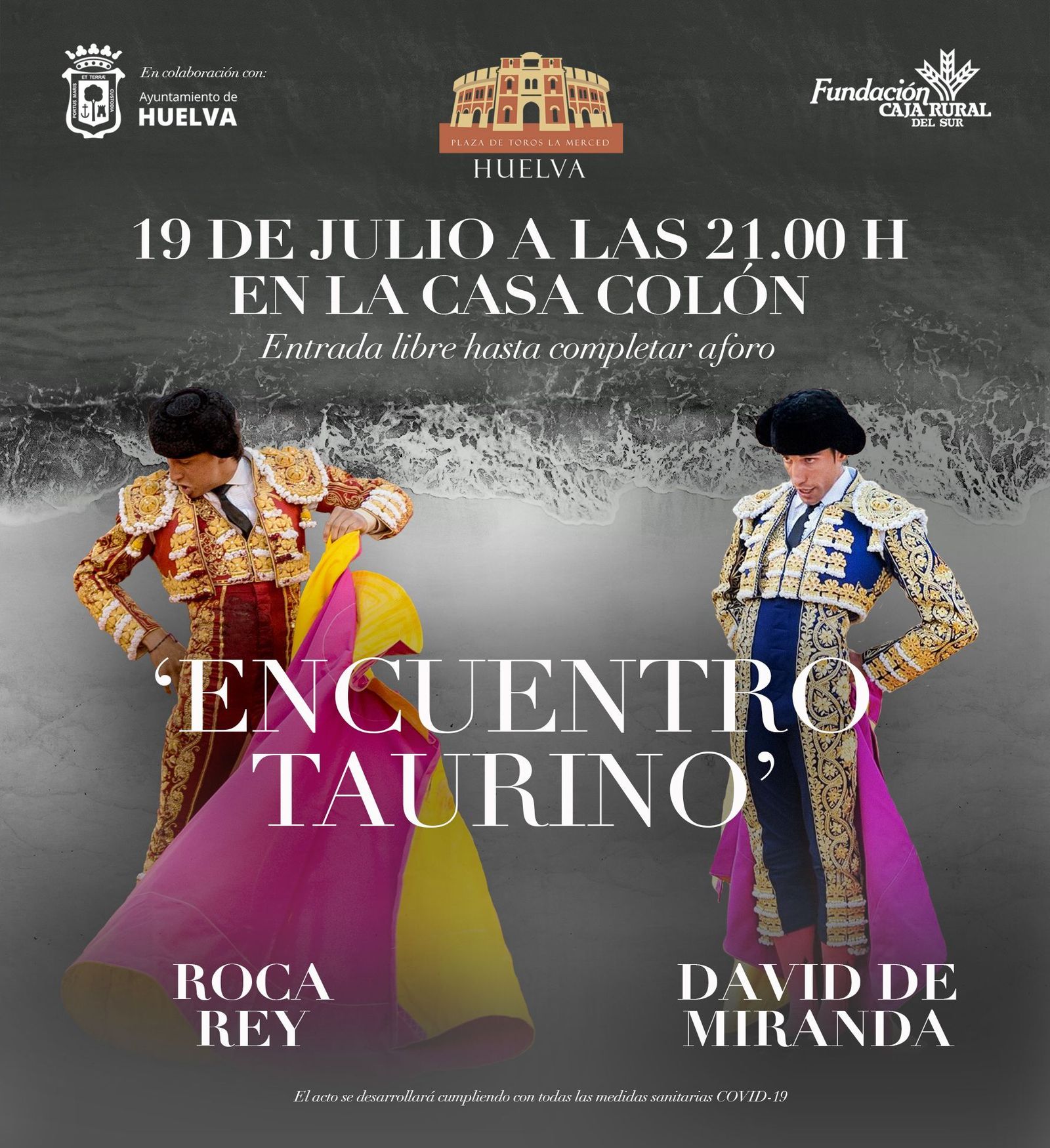 Roca Rey y David de Miranda mañana en la Casa Colón como primer paseíllo de la feria