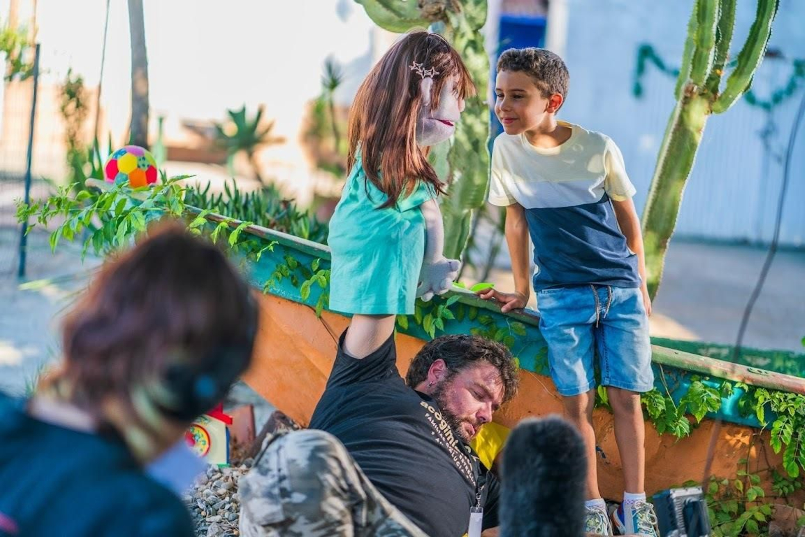 Grabación de la serie solidaria para Márgenes y Vínculos con Steve Allen, de Barrio Sésamo y Fraggle Rock