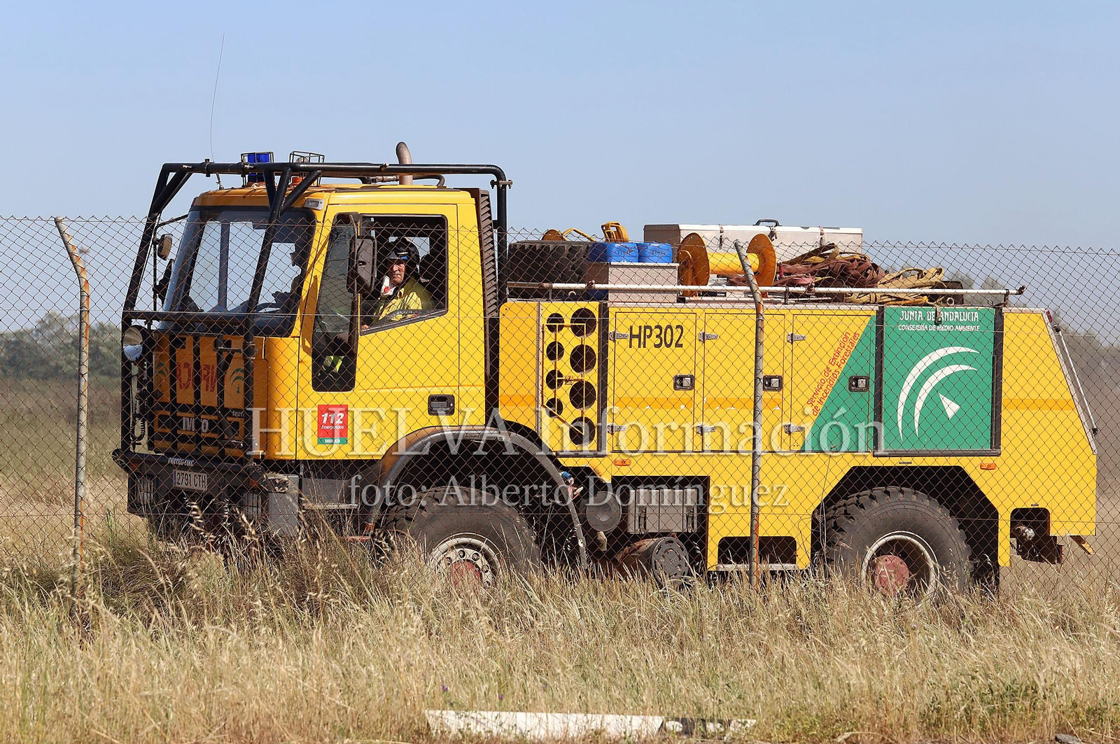 Imágenes del incendio en Doñana