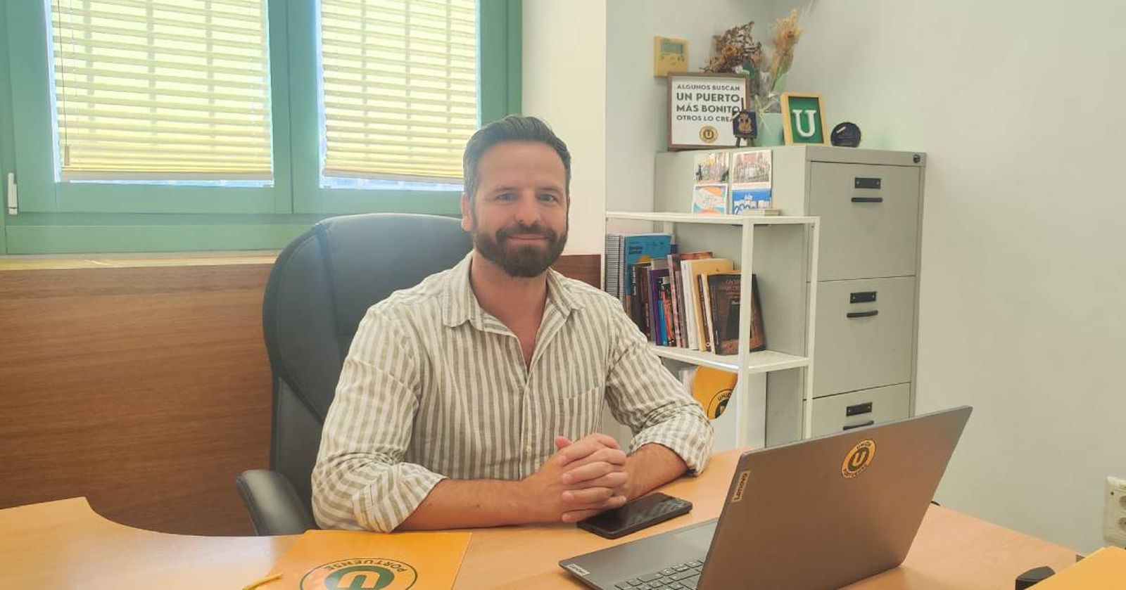 El portavoz de Unión Portuense, Javier Botella.