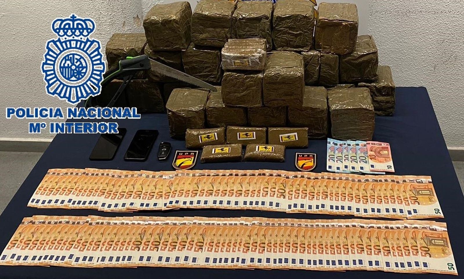 Droga intervenida en Marbella